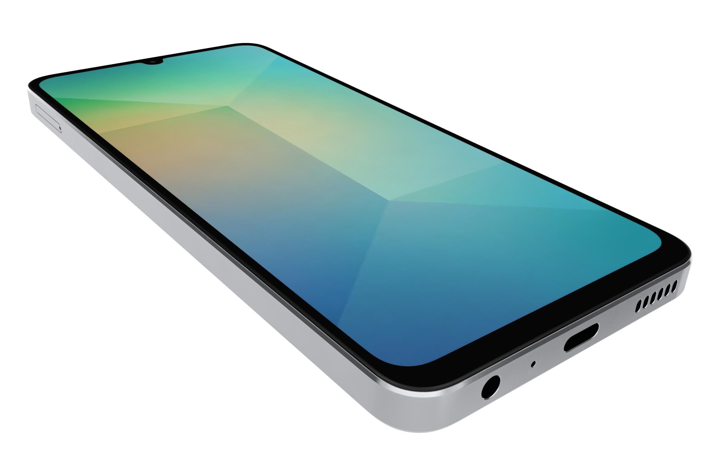 Samsung Galaxy A06 Light Blue 3D model_12