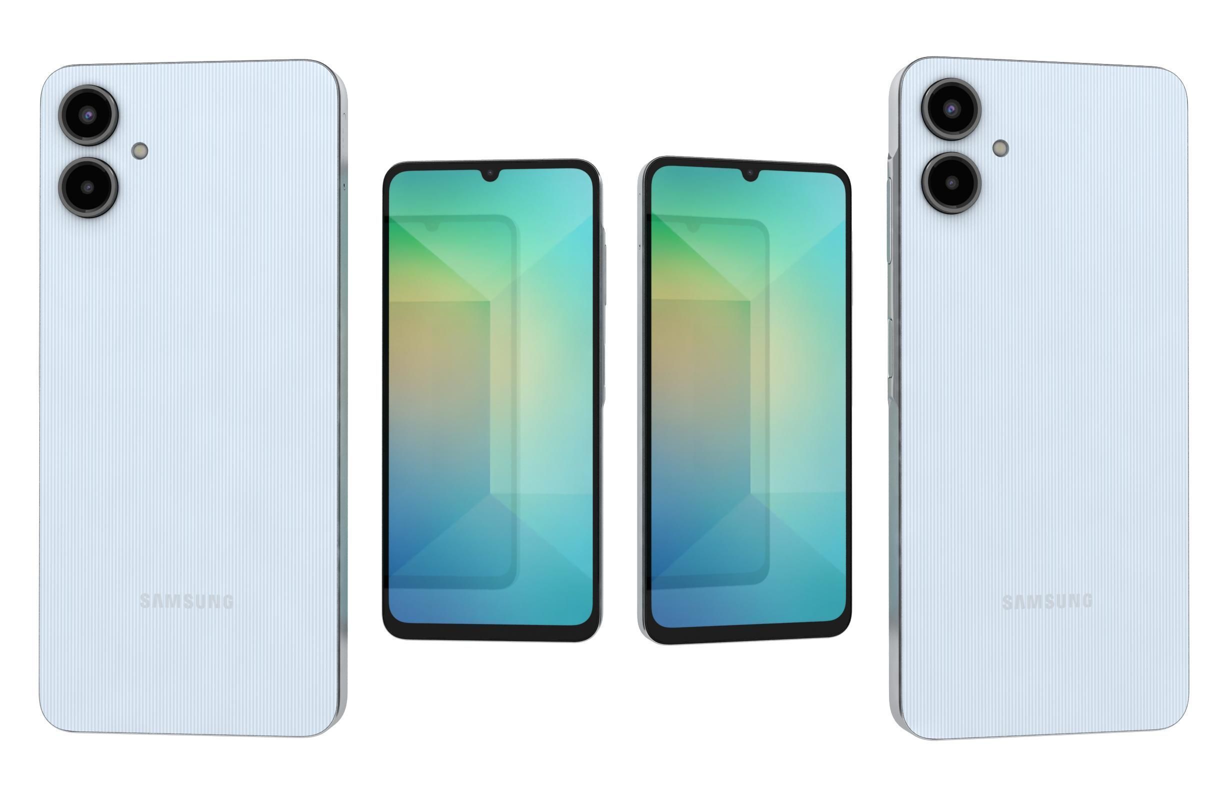 Samsung Galaxy A06 Light Blue 3D model_3