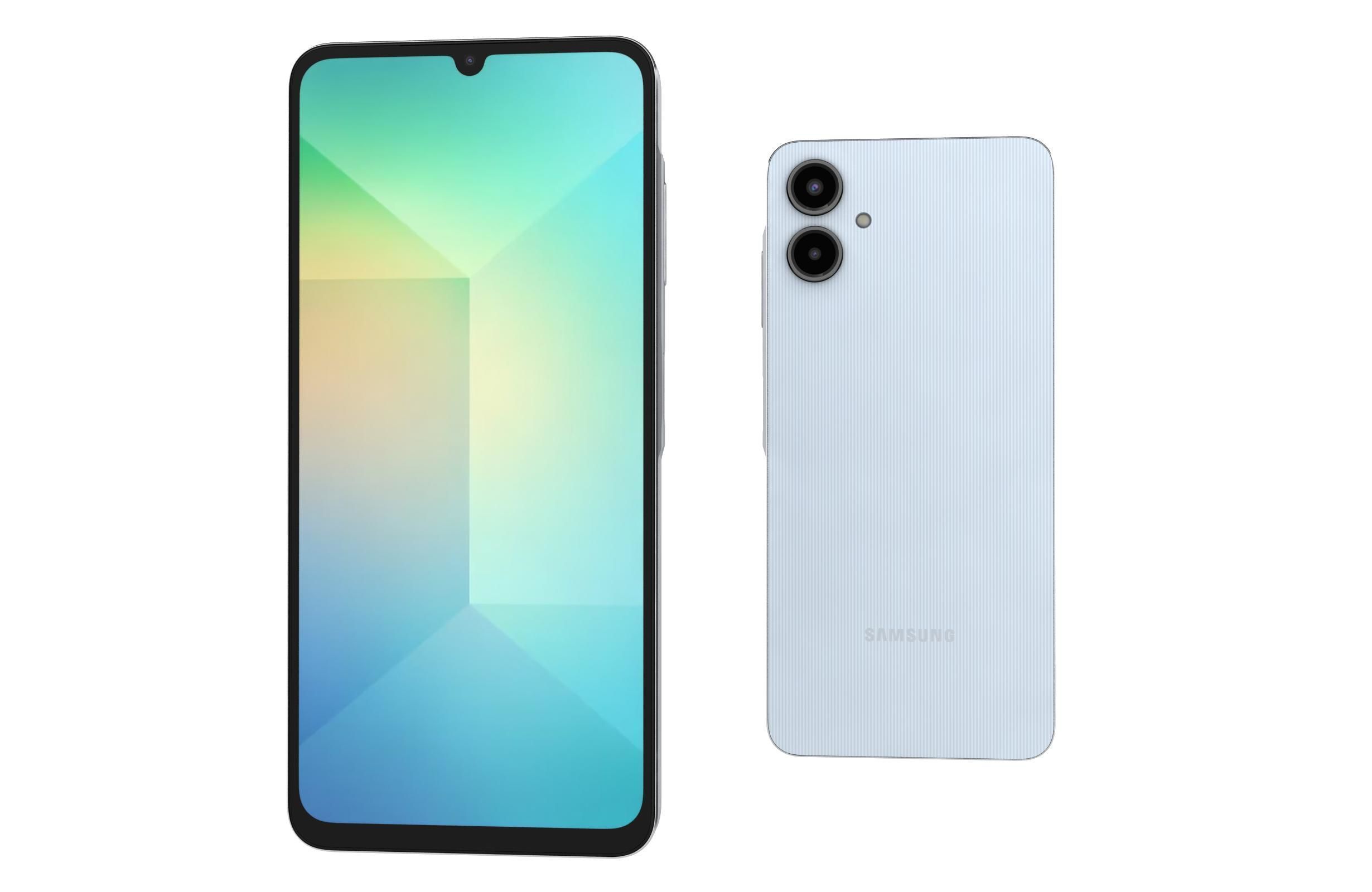 Samsung Galaxy A06 Light Blue 3D model_6