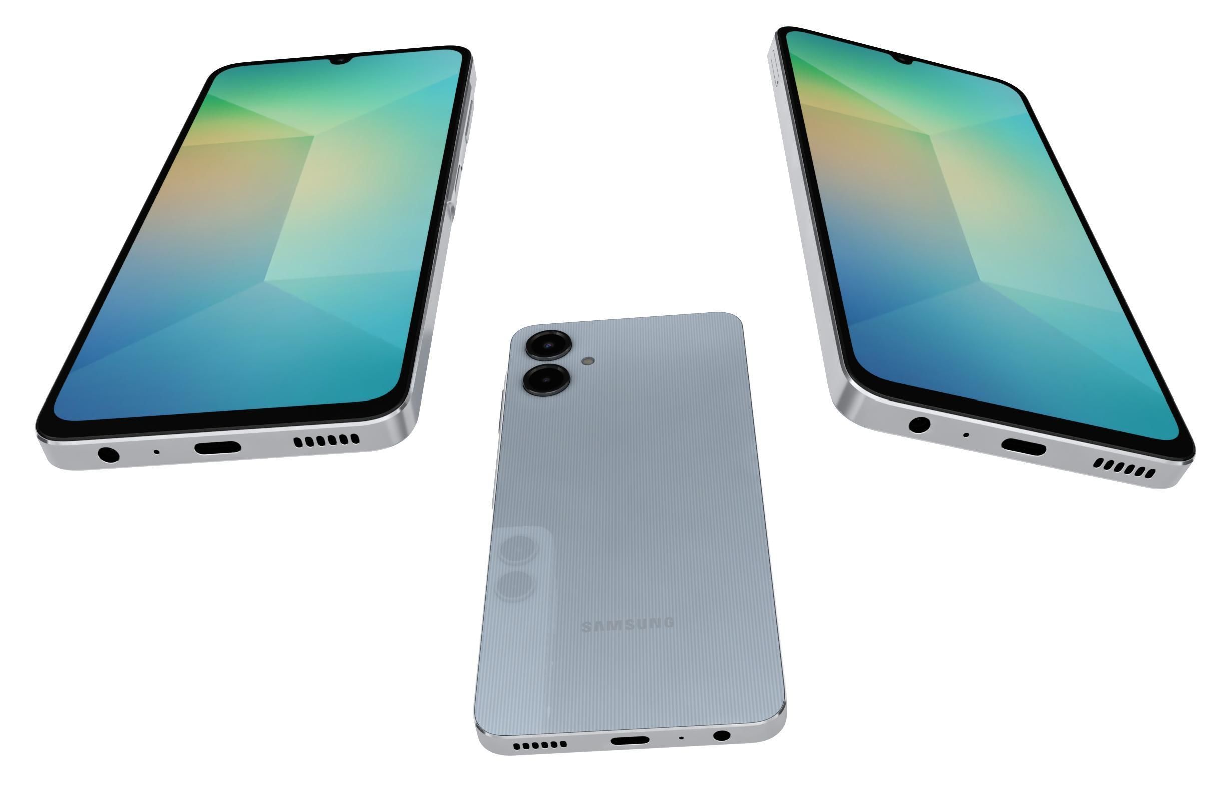 Samsung Galaxy A06 Light Blue 3D model_2