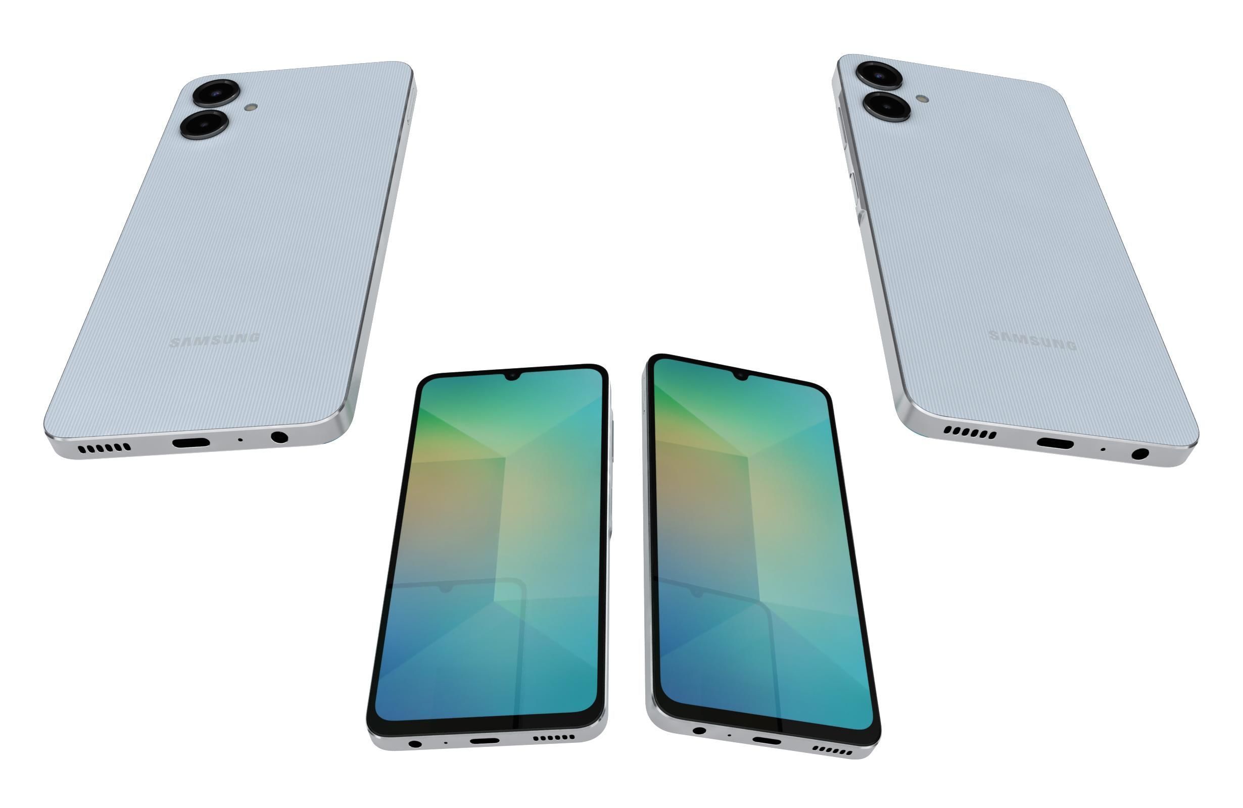 Samsung Galaxy A06 Light Blue 3D model_5