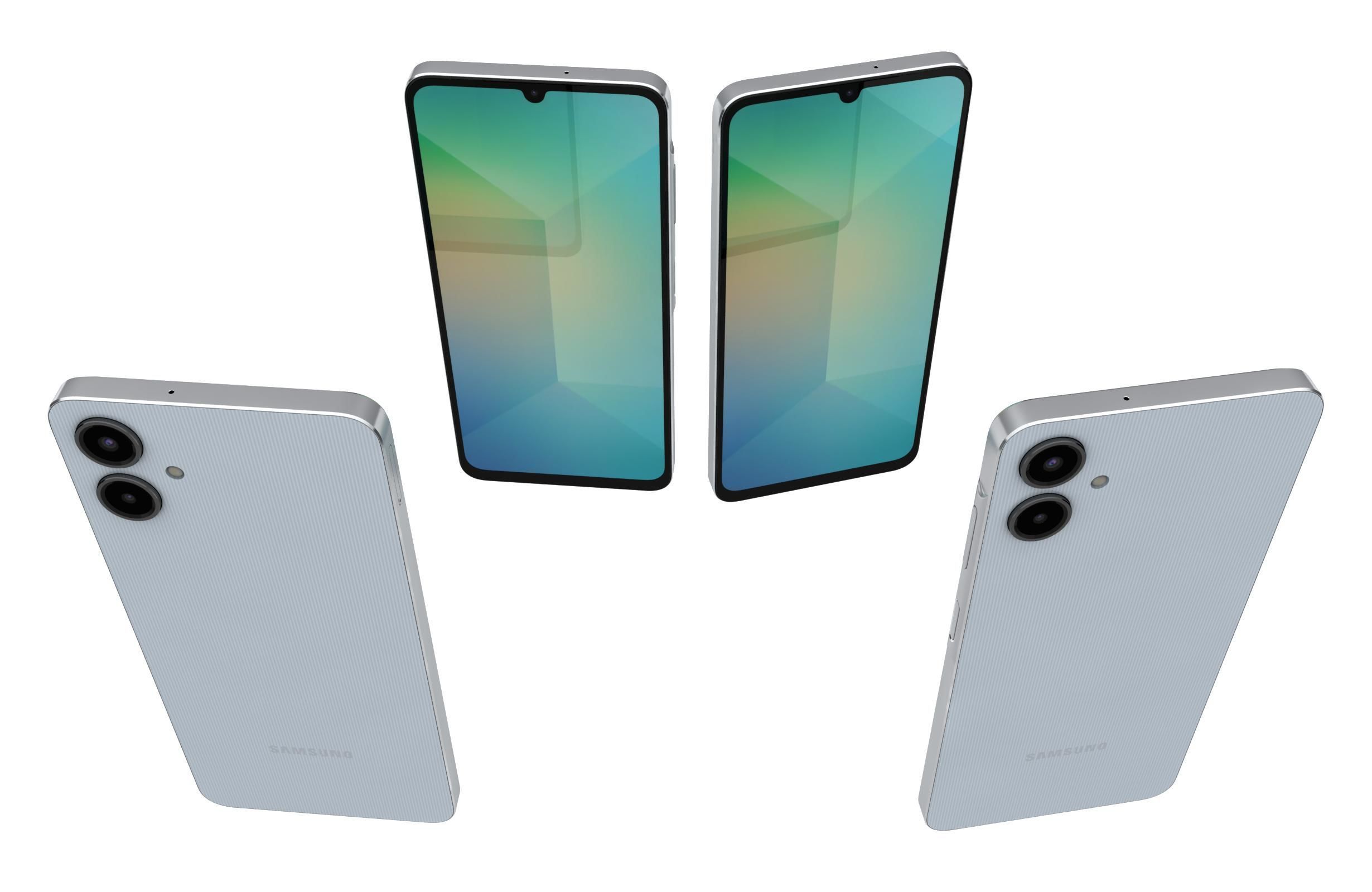 Samsung Galaxy A06 Light Blue 3D model_4