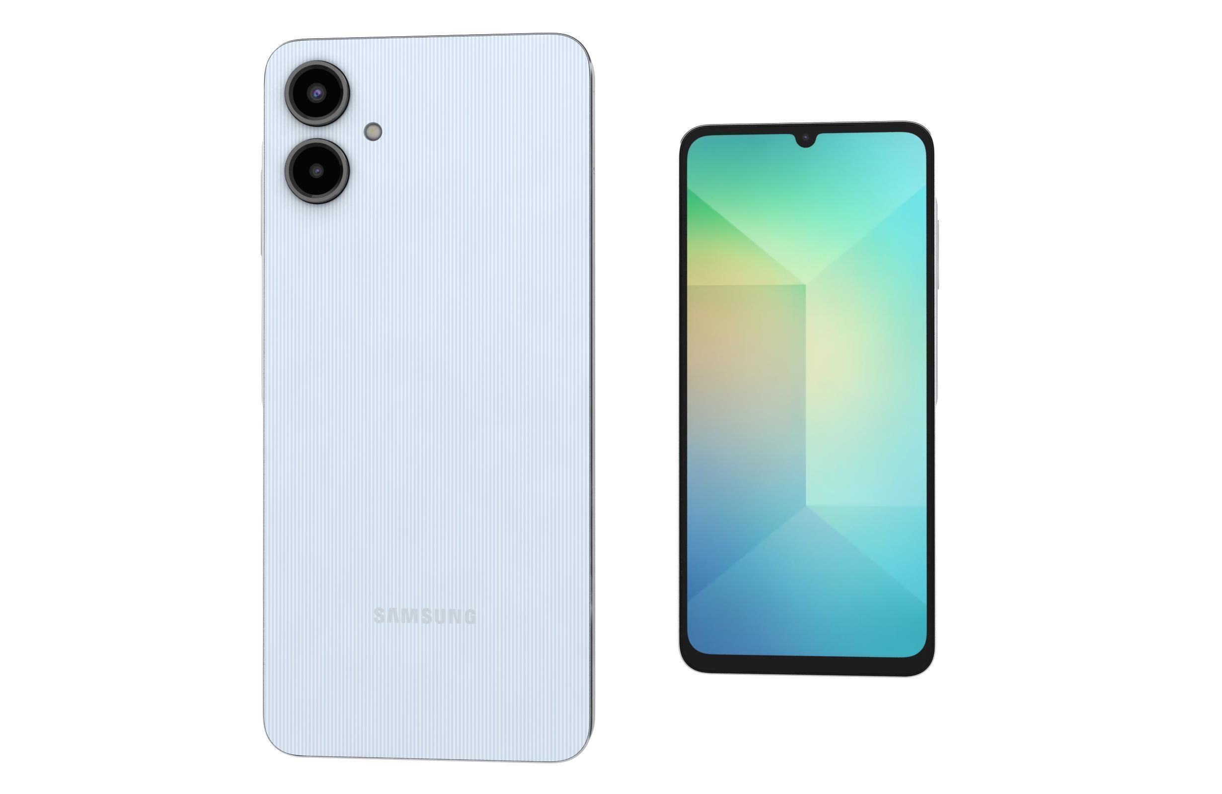Samsung Galaxy A06 Light Blue 3D model_7