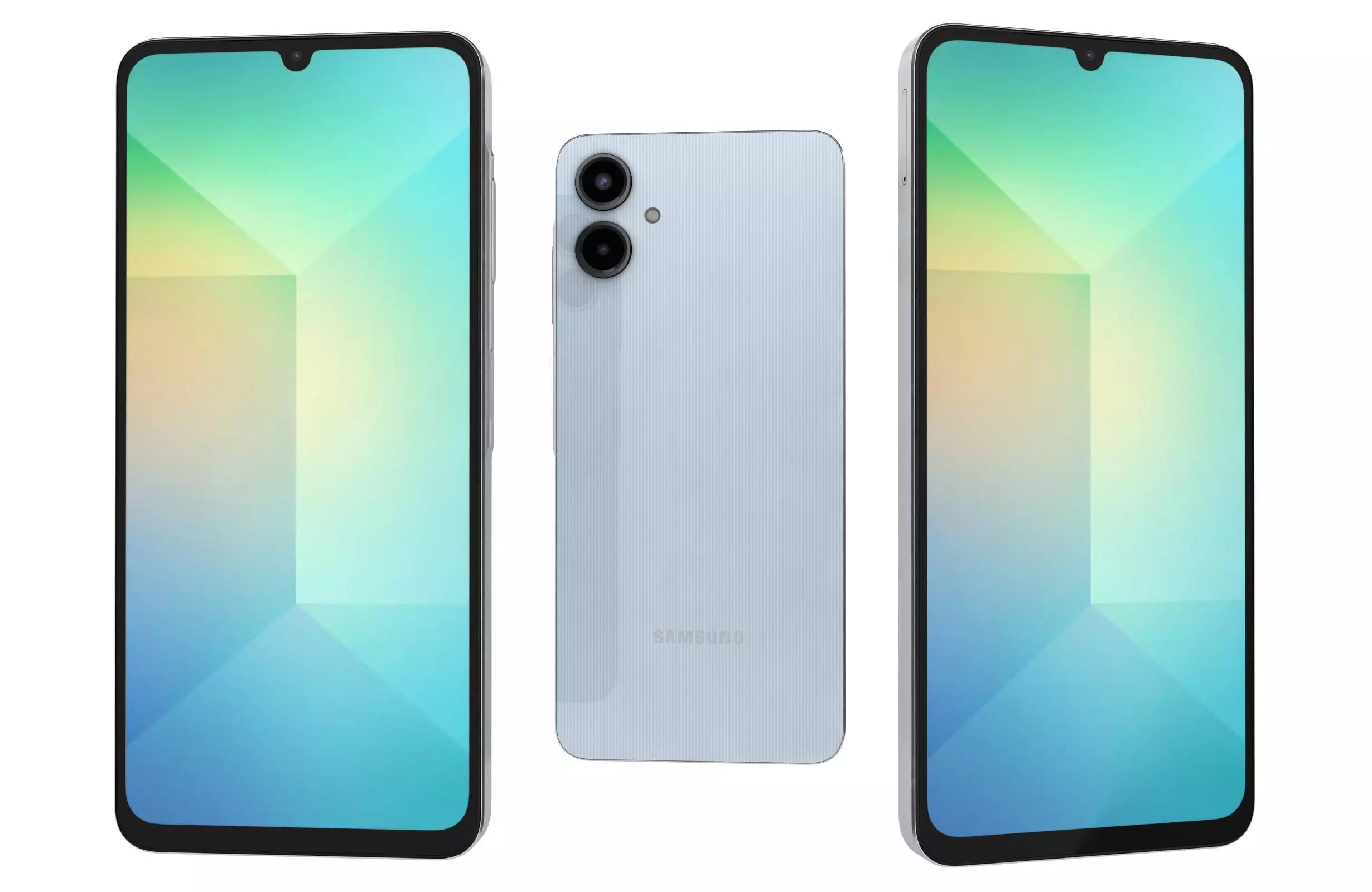 Samsung Galaxy A06 Light Blue 3D model_0