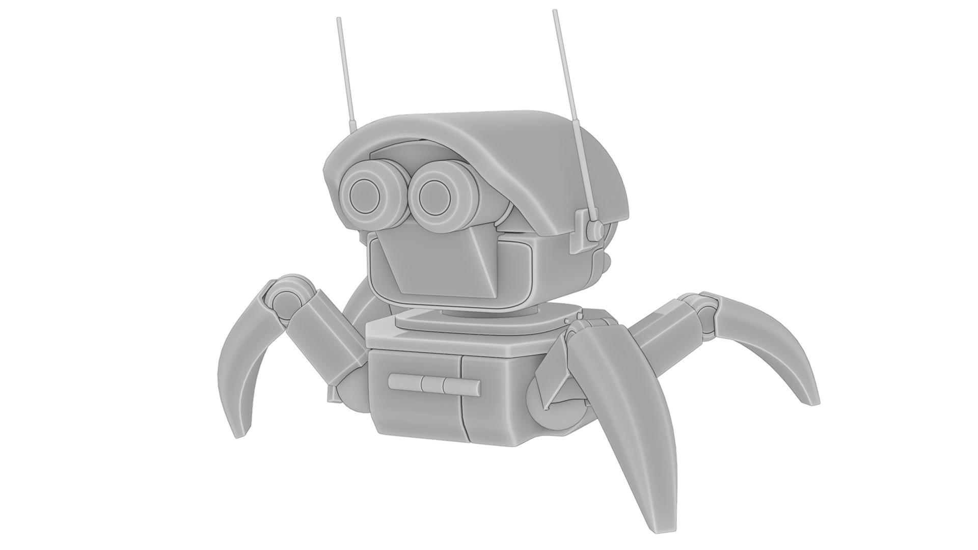 Sci-fi Robot 3D model_16