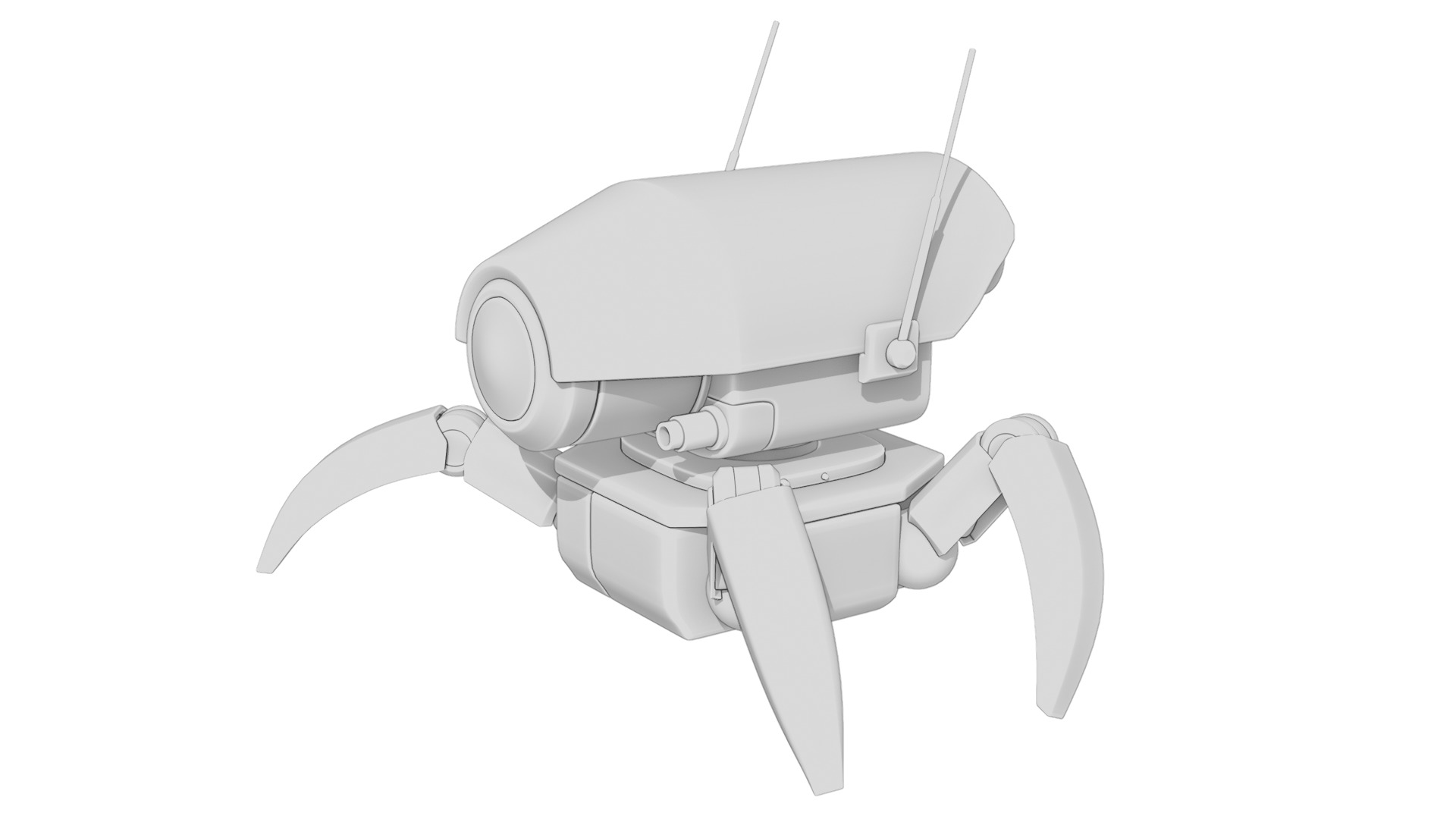 Sci-fi Robot 3D model_17