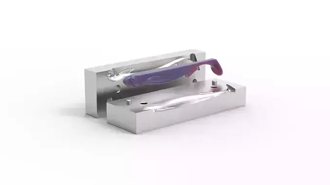 Open pour mold for swimbait 120mm 3D print model