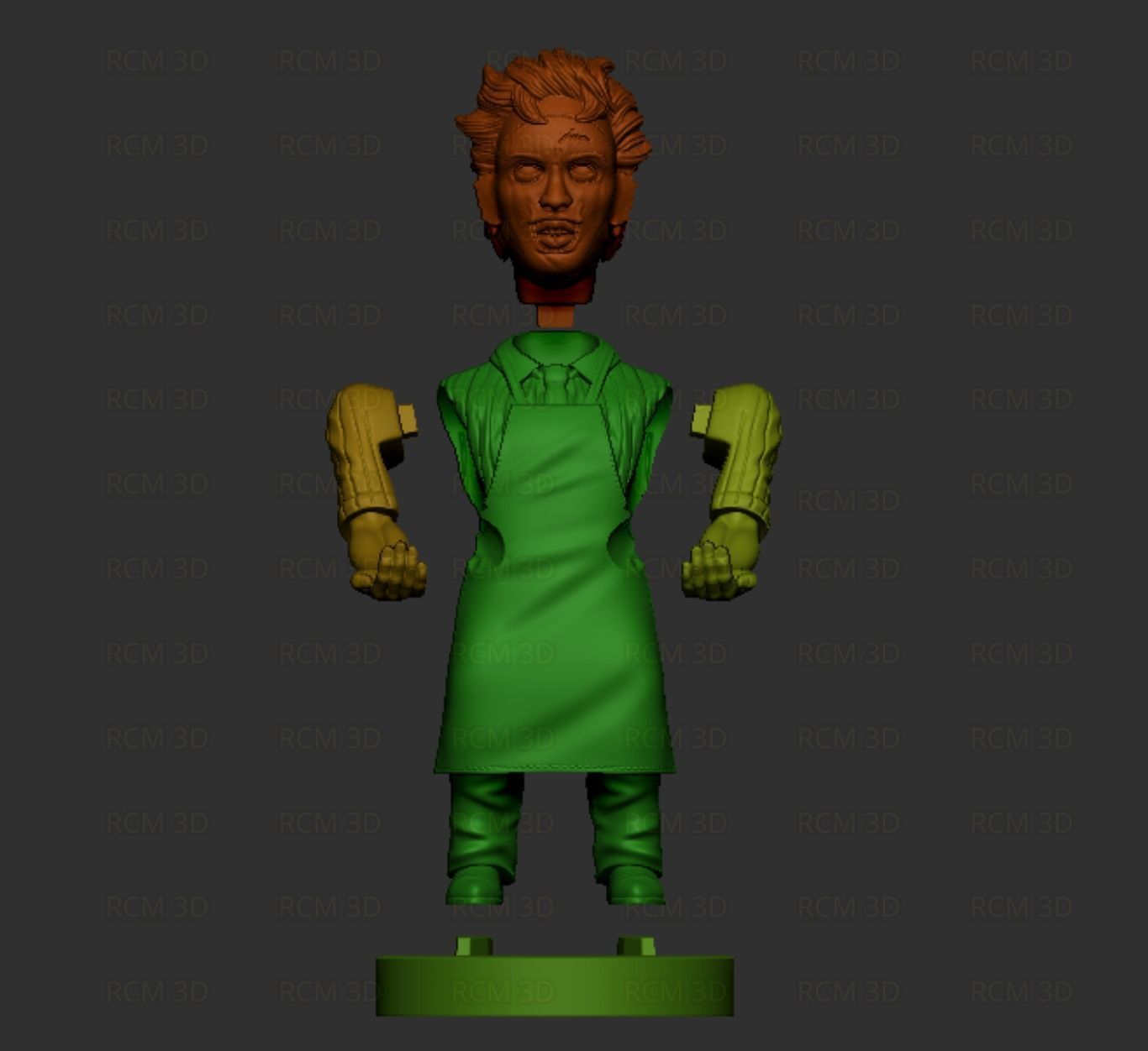 Leatherface Chainsaw Massacre 3D print model_3