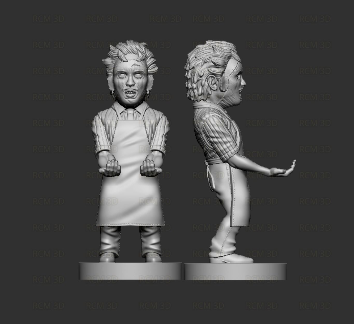 Leatherface Chainsaw Massacre 3D print model_1