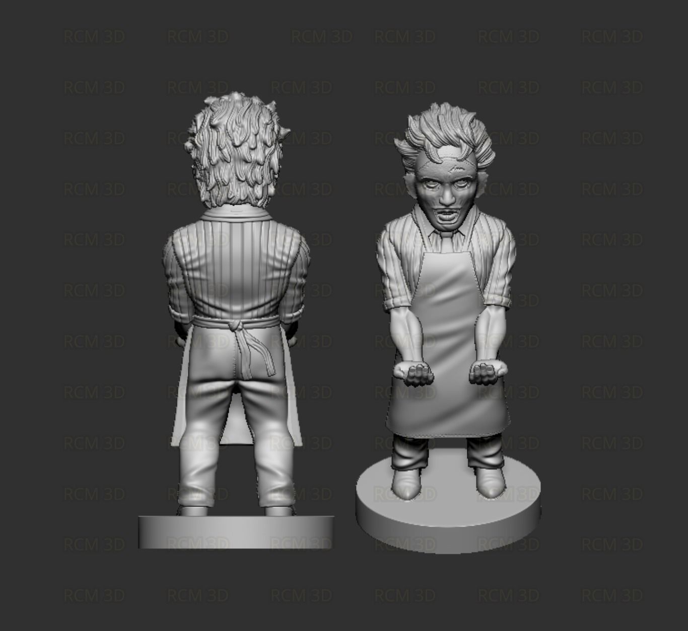Leatherface Chainsaw Massacre 3D print model_2