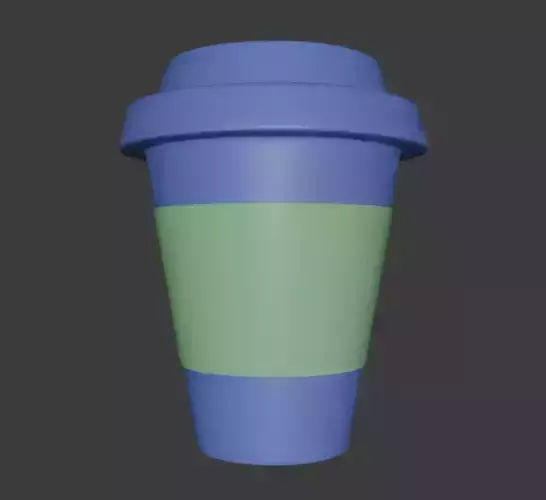 3d model of Paper Cup Soda cola