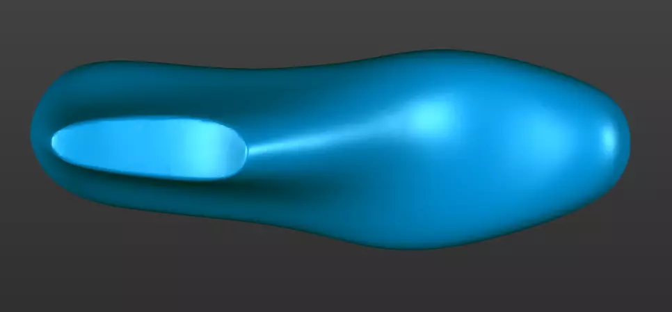 men shoe last 3D print model_0