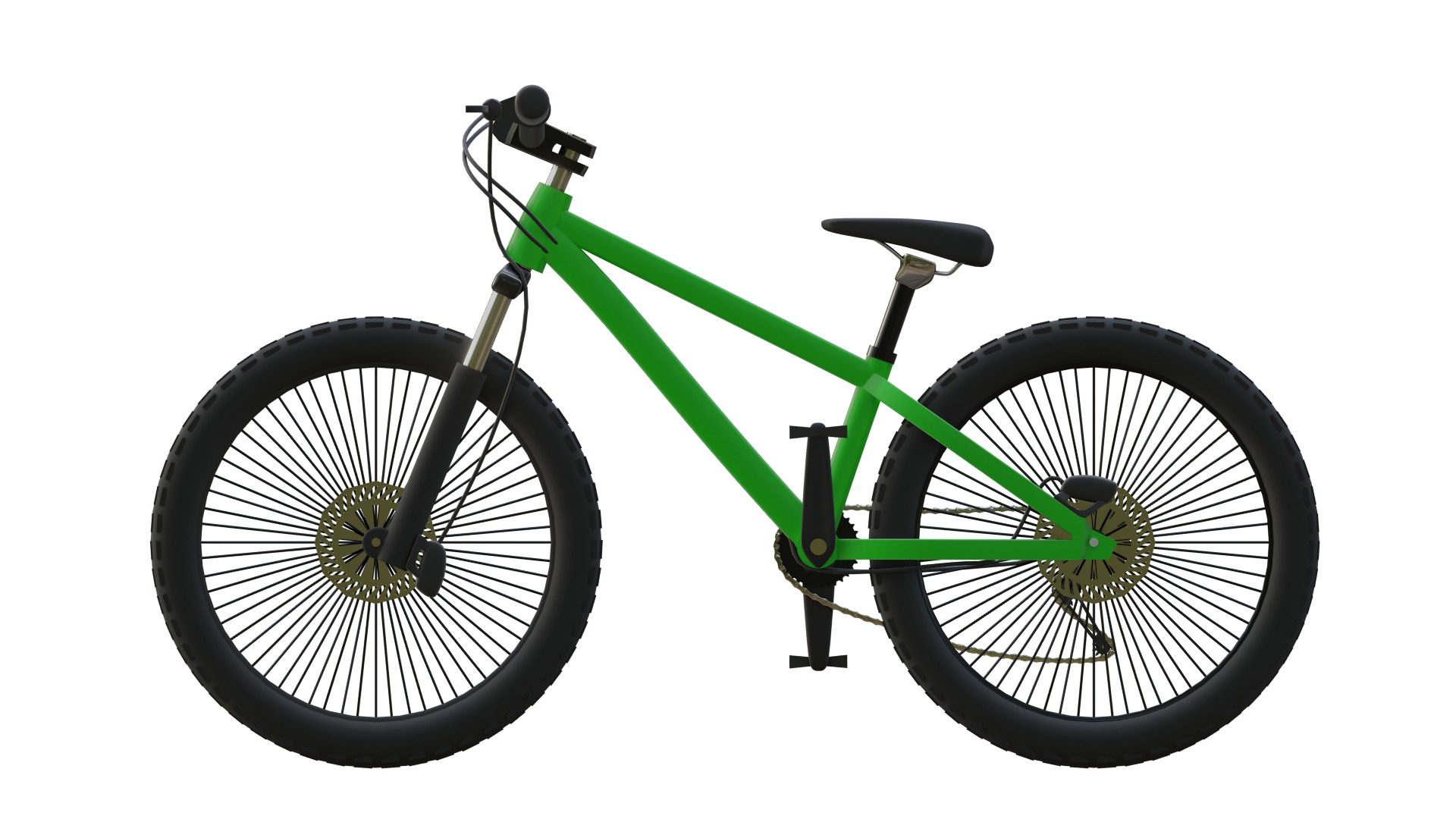 Dirt jump bicycle 3D model_4
