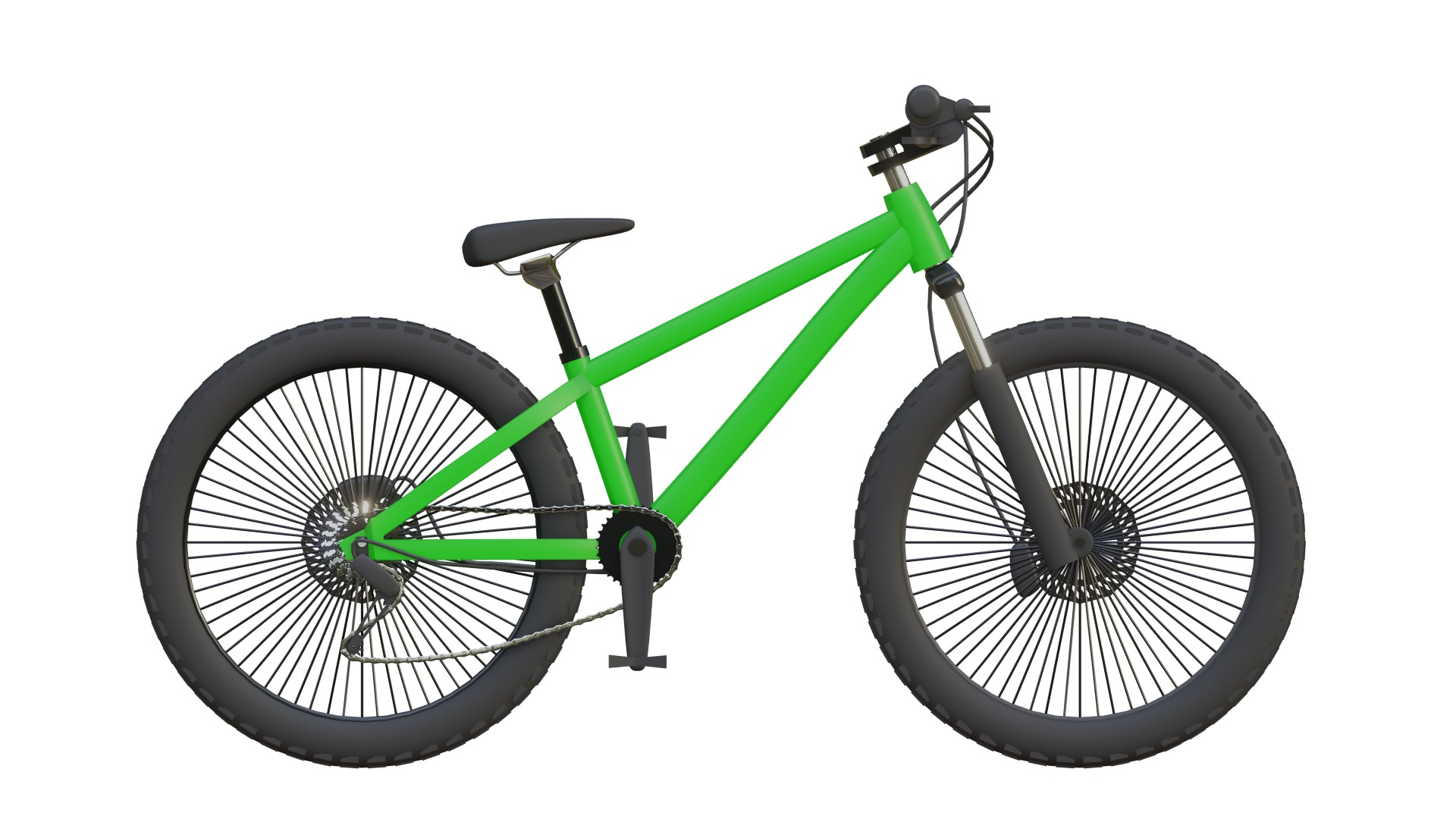Dirt jump bicycle 3D model_3