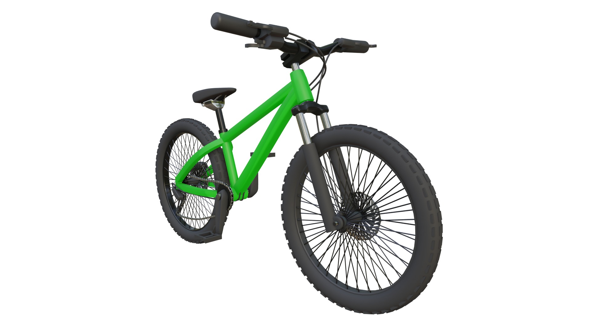 Dirt jump bicycle 3D model_2