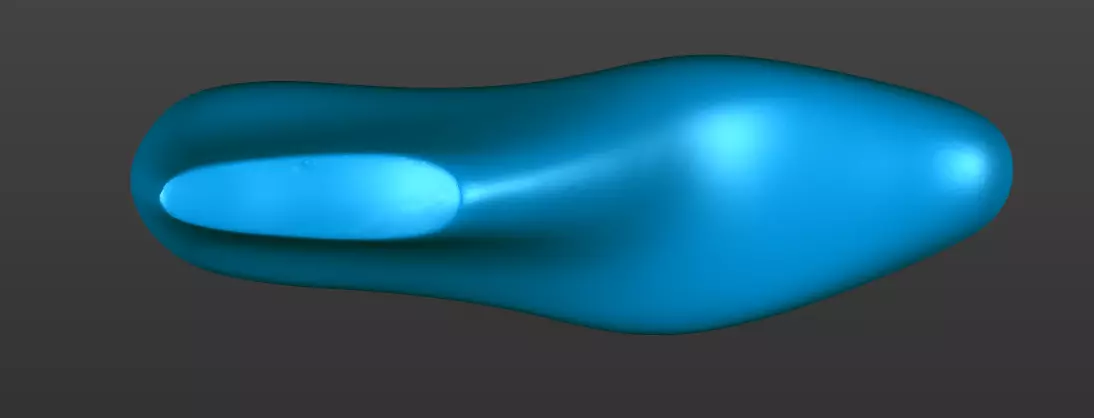 men shoe last 3D print model_0