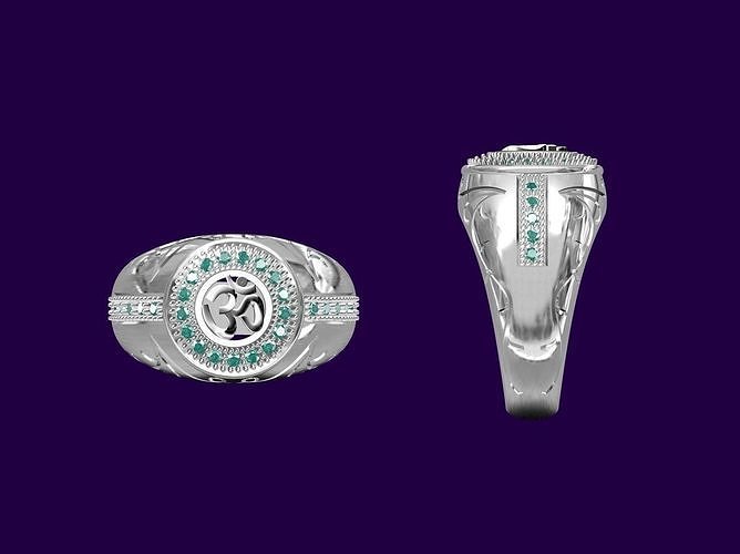 OM ring 3D print model