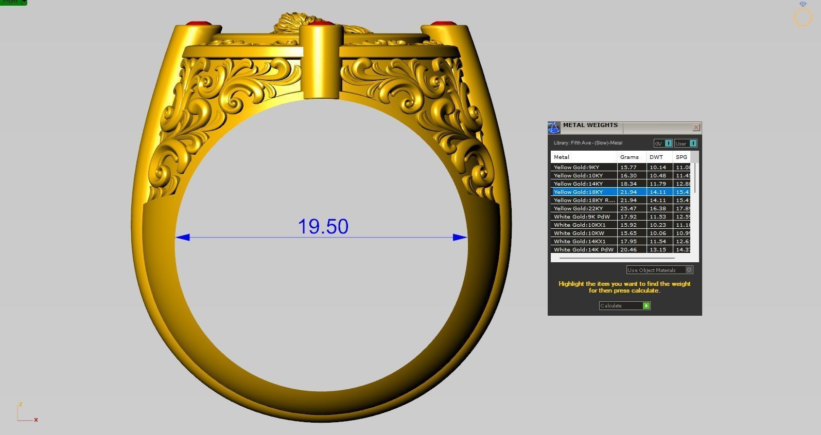 Jesus ring pattern 3D print model_6