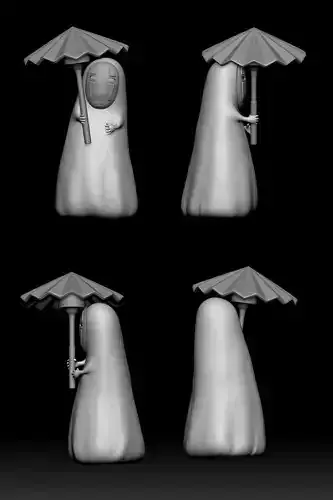 Kaonashi Spirited Away 3D print model