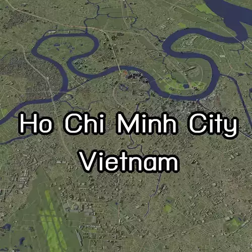 Ho Chi Minh City Vietnam - city and urban 3D model