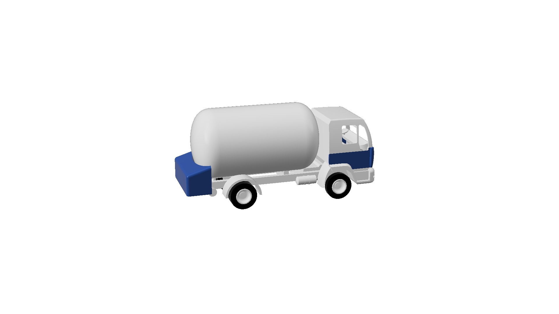 Low Polly 3d printable Oil Tanker 3D print model_4