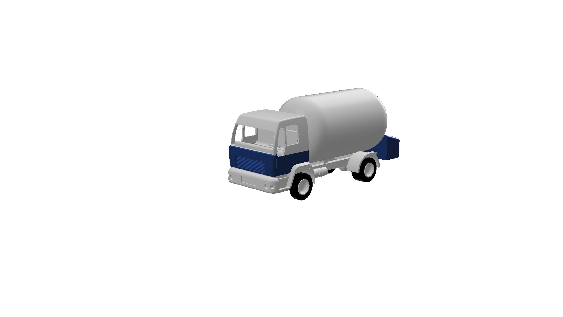 Low Polly 3d printable Oil Tanker 3D print model_1