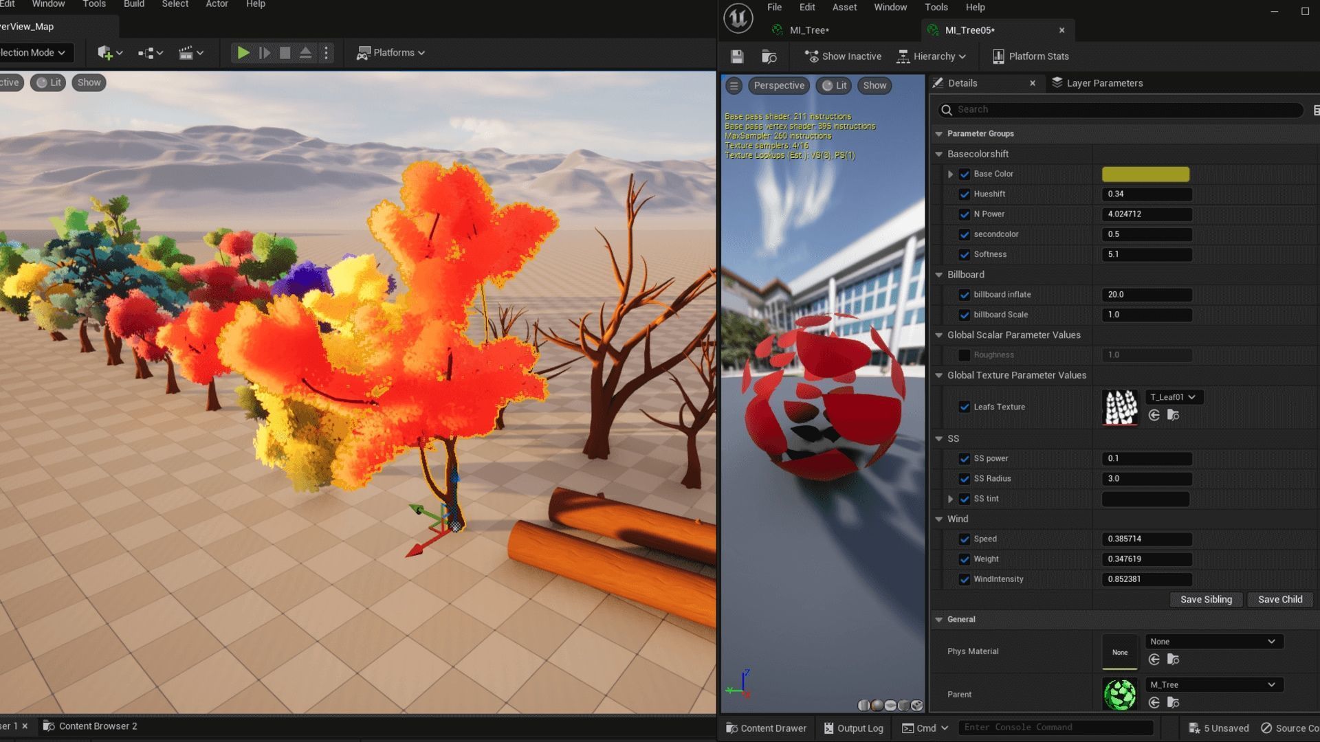 Stylized Tree Pack 3D model_6
