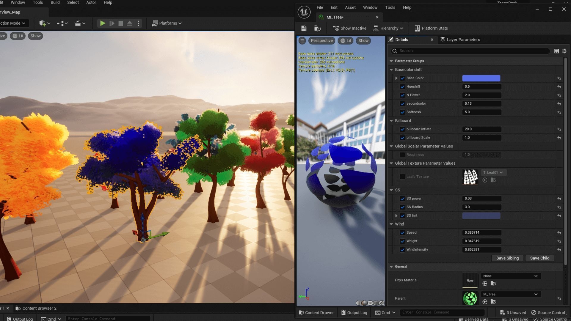 Stylized Tree Pack 3D model_5