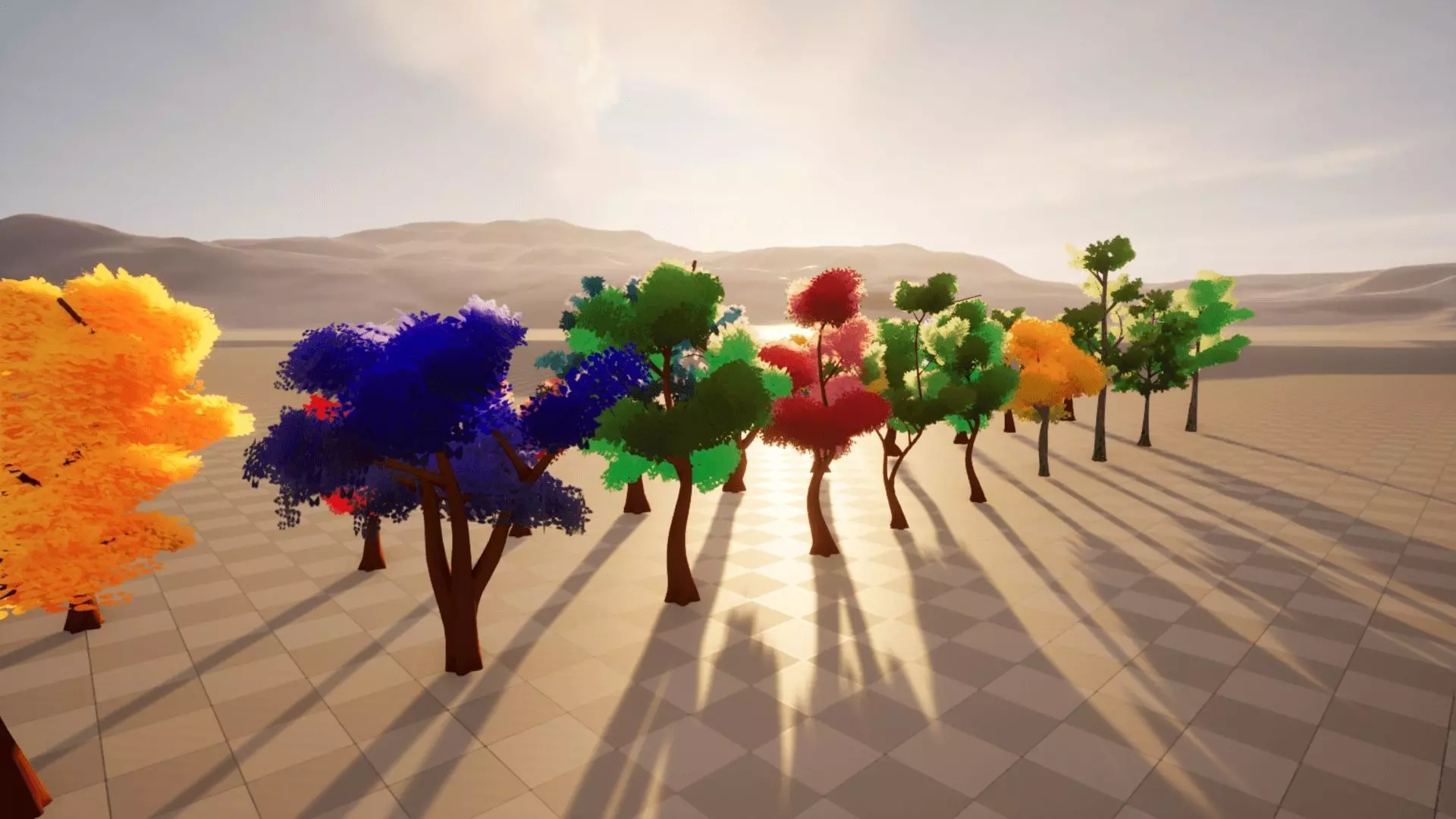 Stylized Tree Pack 3D model_0