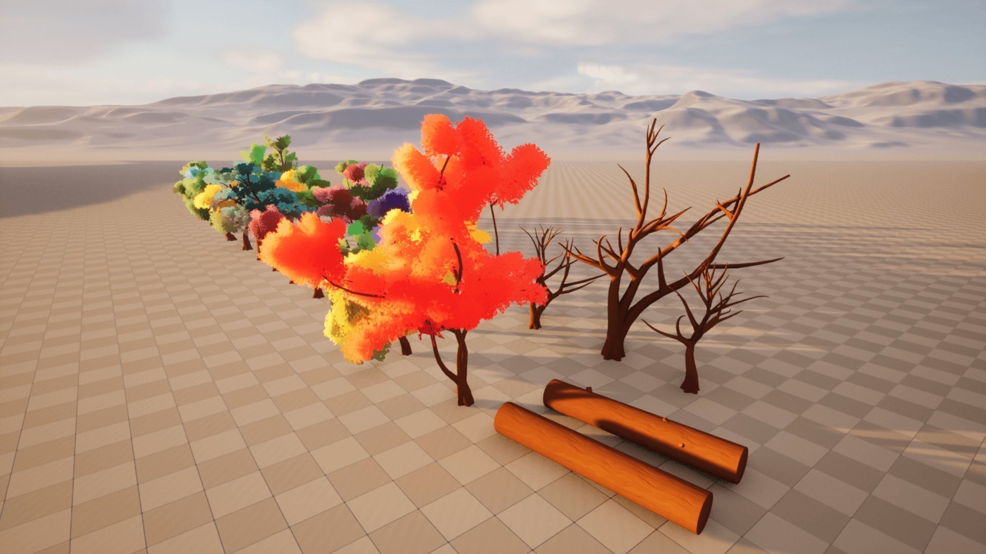 Stylized Tree Pack 3D model_3