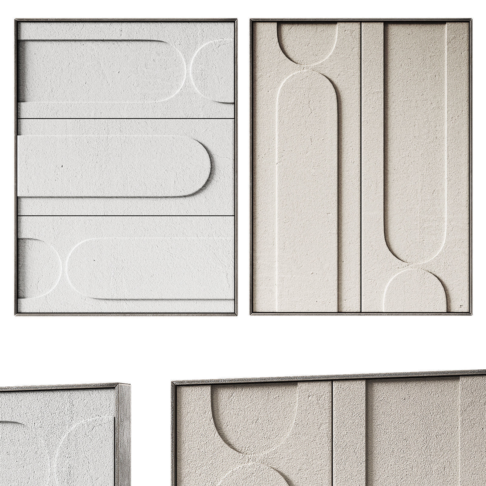 Wall art Arches Modern minimal artwork 3D model_5