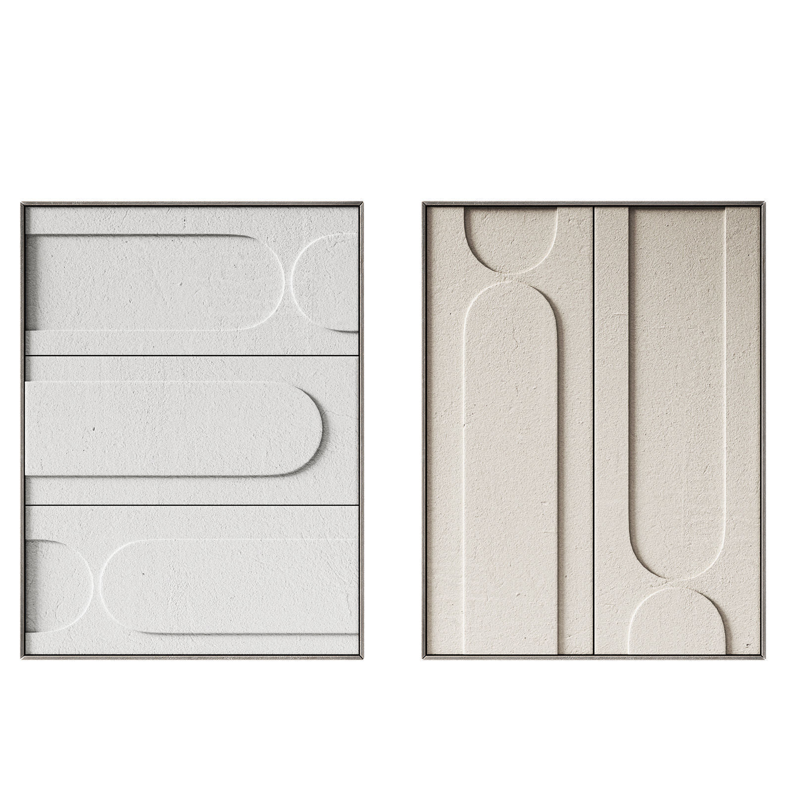 Wall art Arches Modern minimal artwork 3D model_1