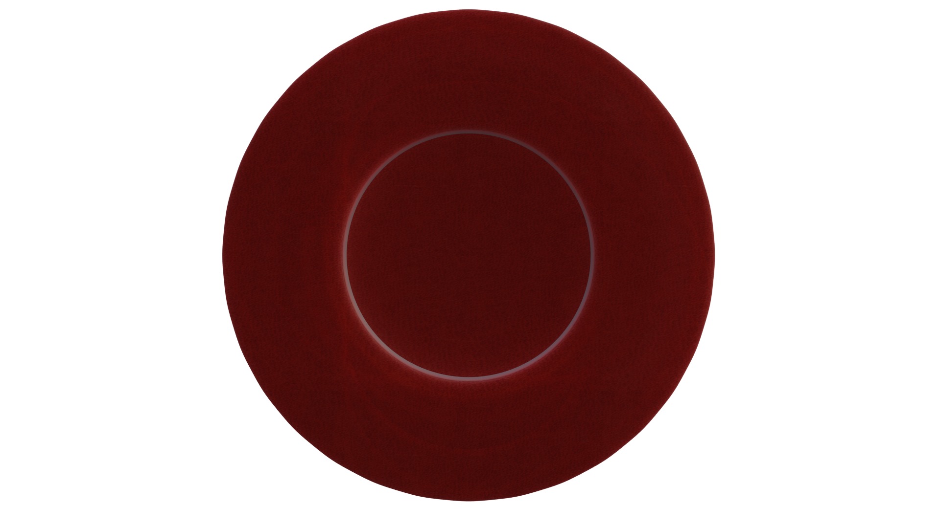 Top hat royal red gold 3D model_7