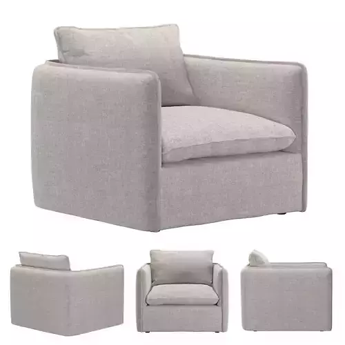 Andre Alessi Slate Outdoor Swivel Chair