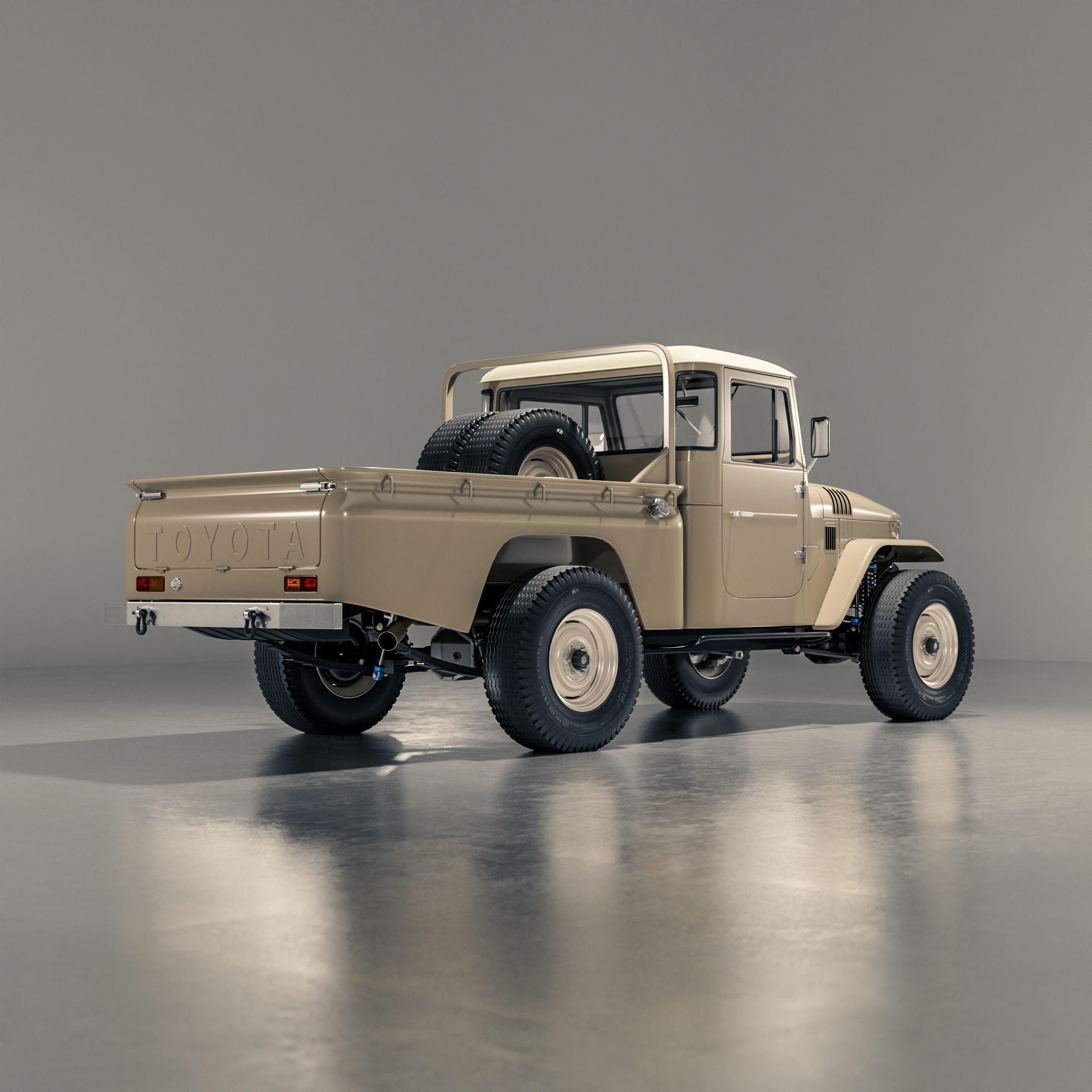 Toyota FJ45 Restomod Vintage Style 3D model_1