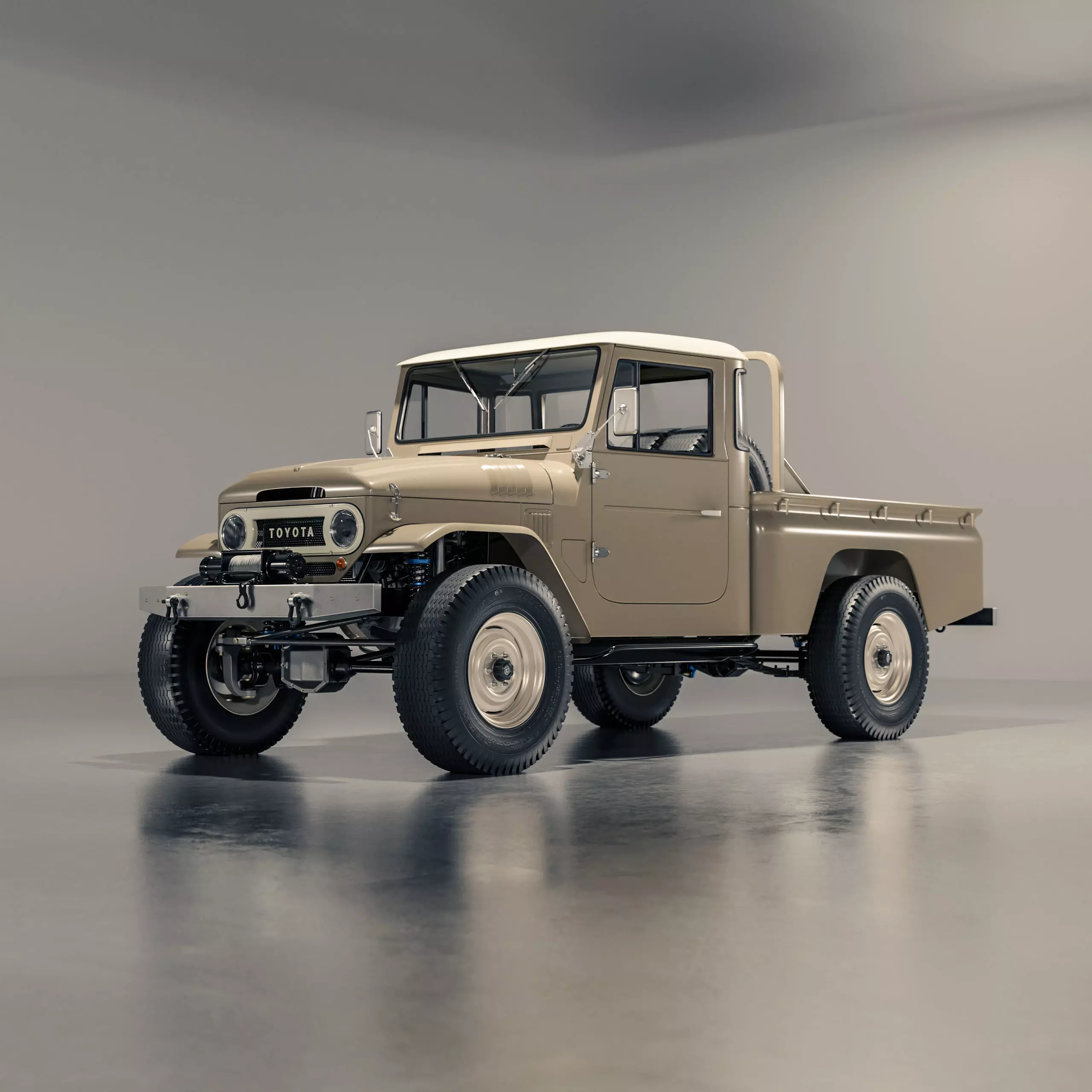Toyota FJ45 Restomod Vintage Style 3D model_0