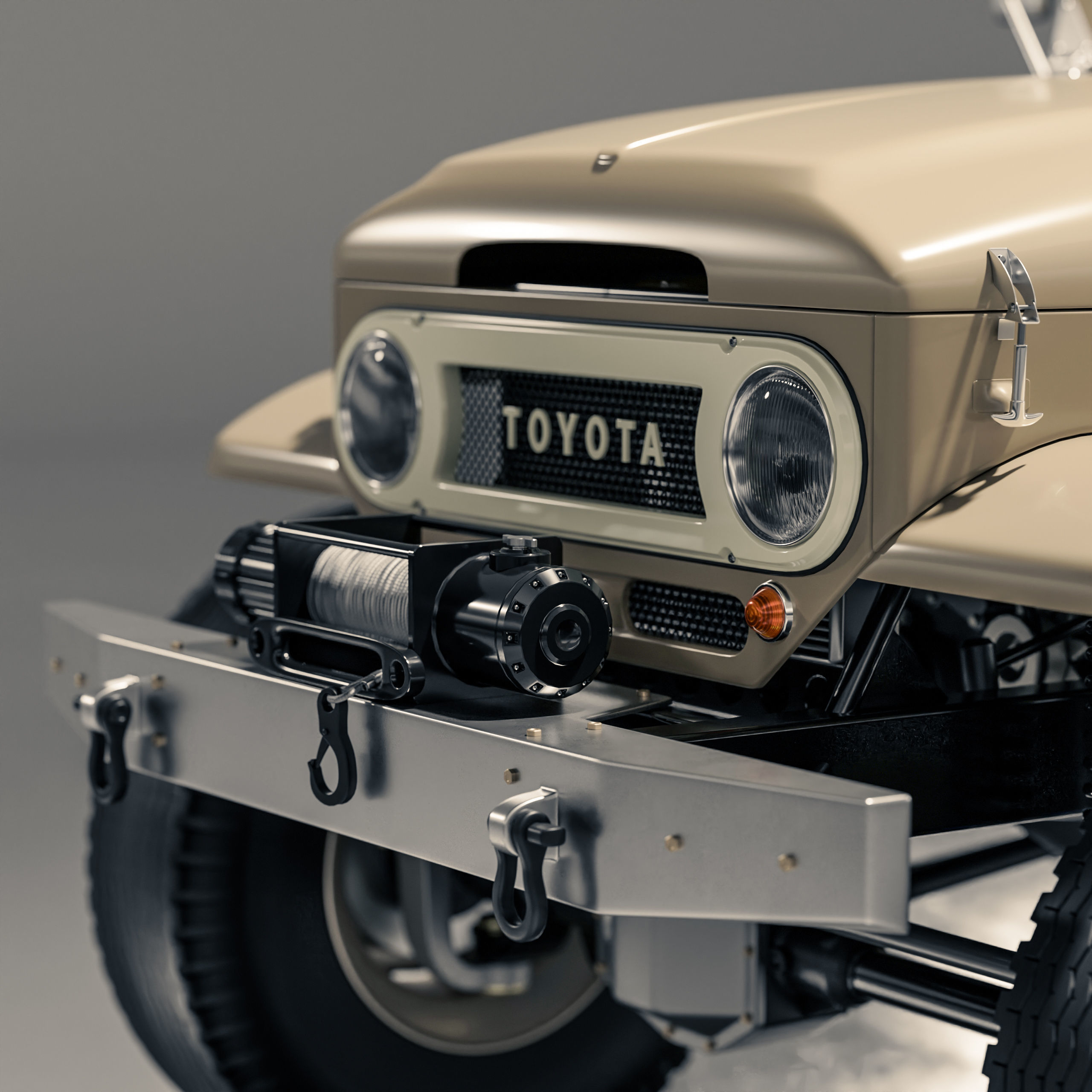 Toyota FJ45 Restomod Vintage Style 3D model_8