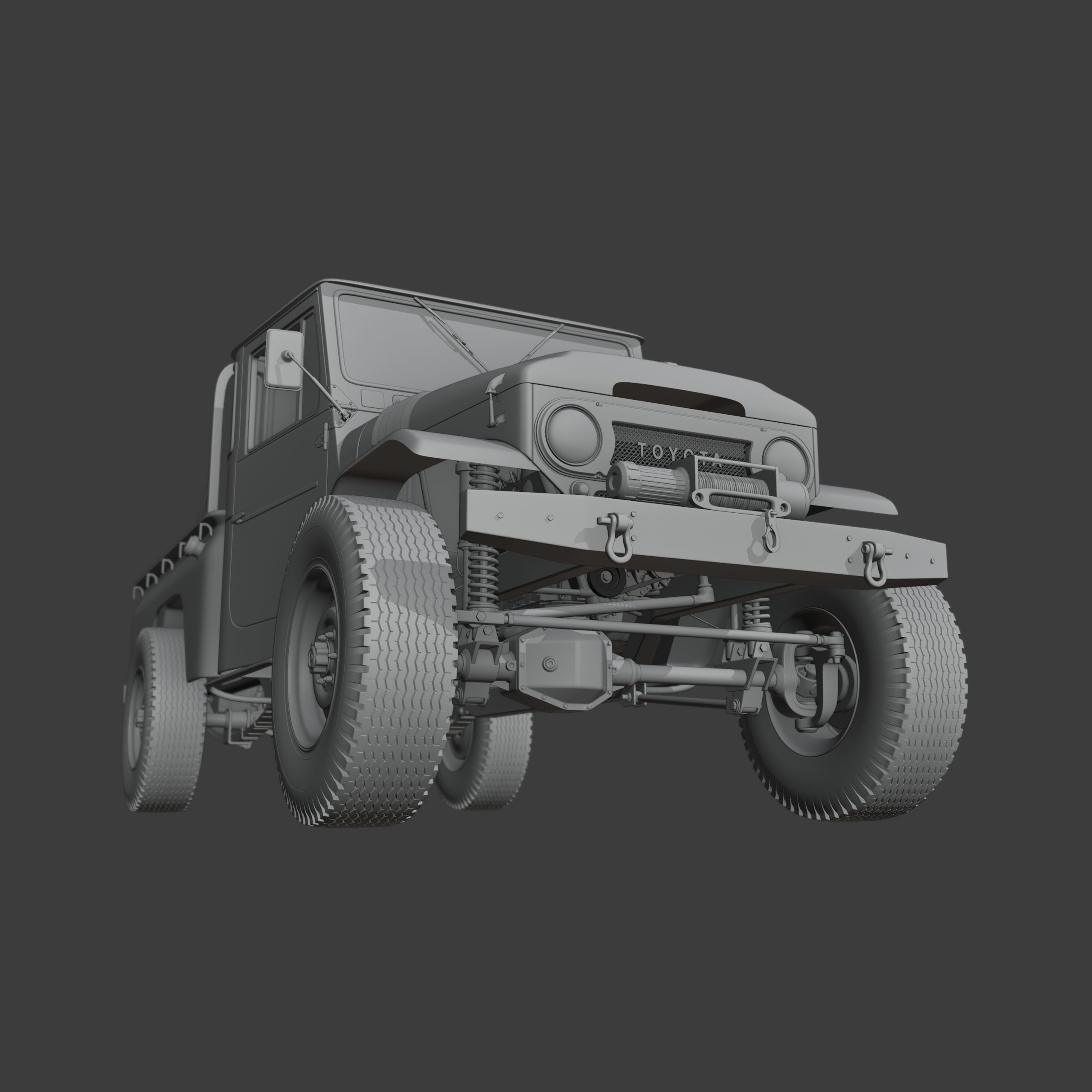 Toyota FJ45 Restomod Vintage Style 3D model_15