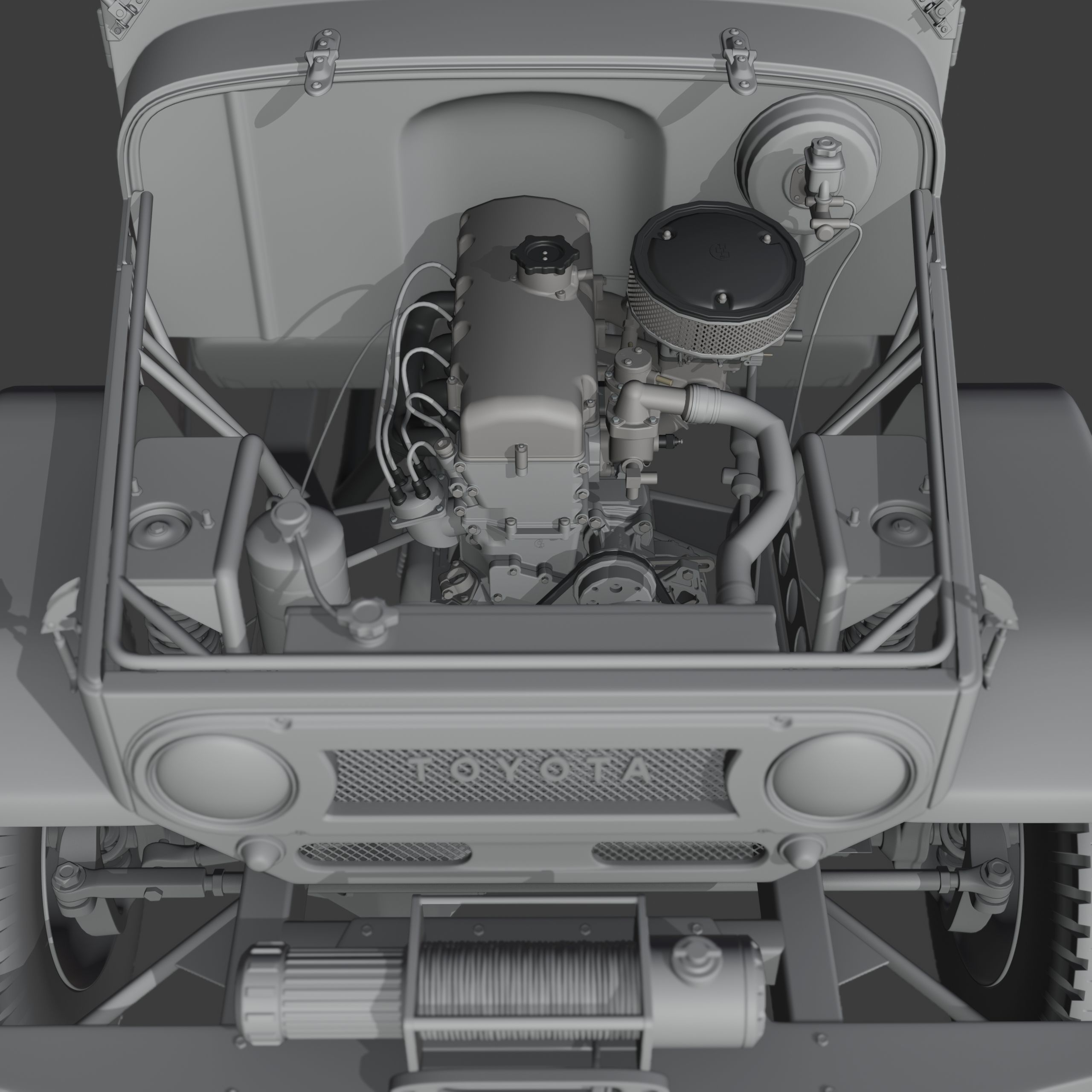 Toyota FJ45 Restomod Vintage Style 3D model_18