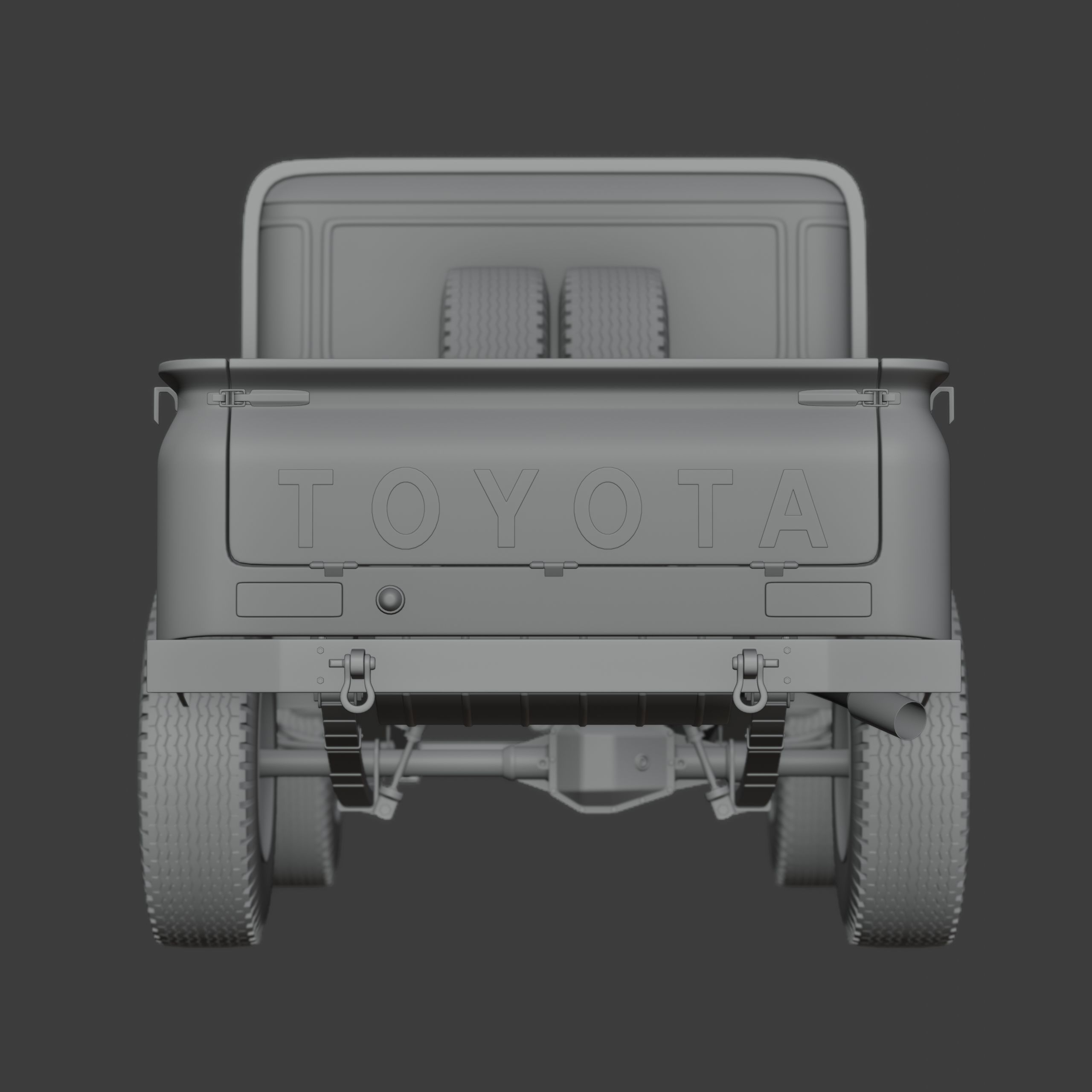 Toyota FJ45 Restomod Vintage Style 3D model_14
