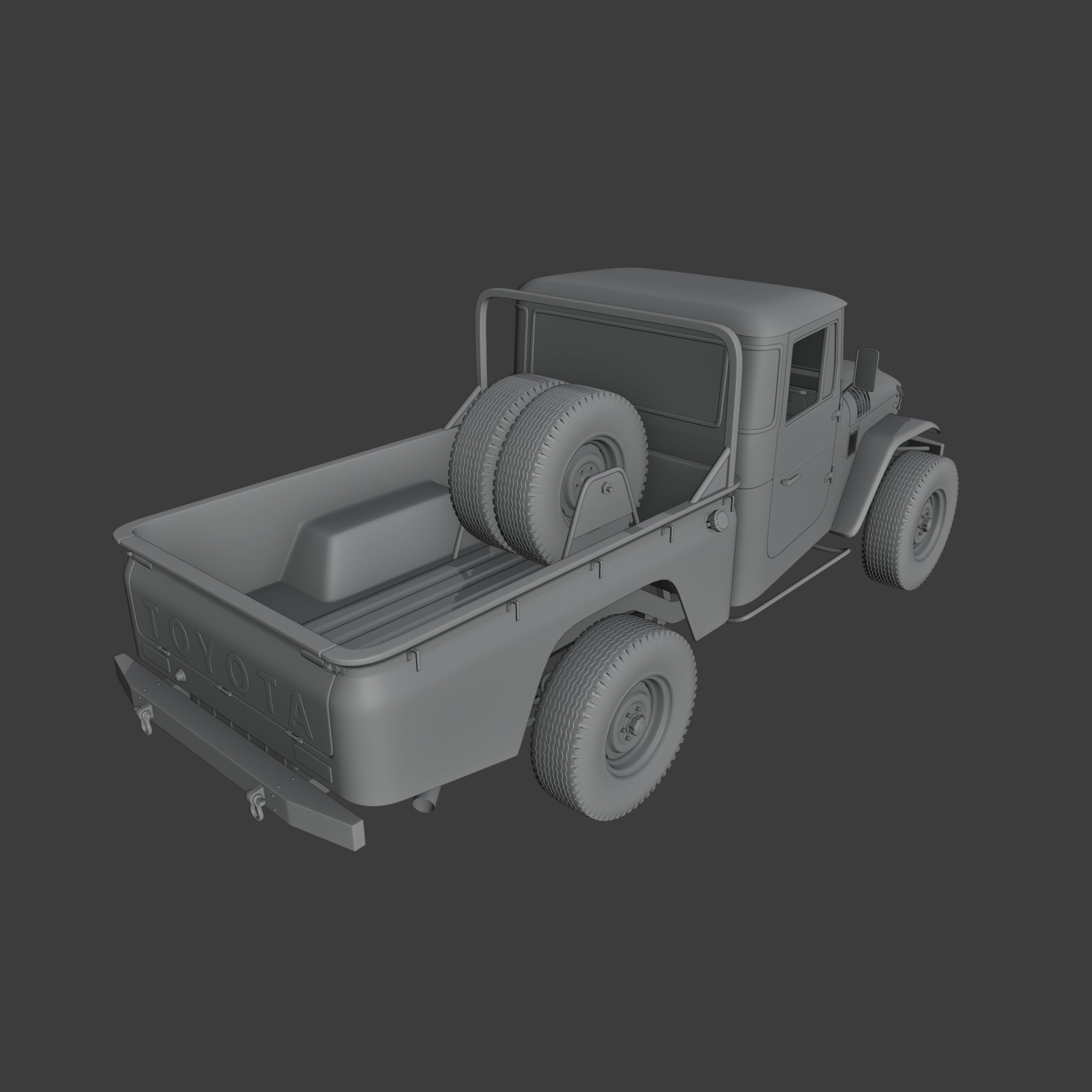 Toyota FJ45 Restomod Vintage Style 3D model_16