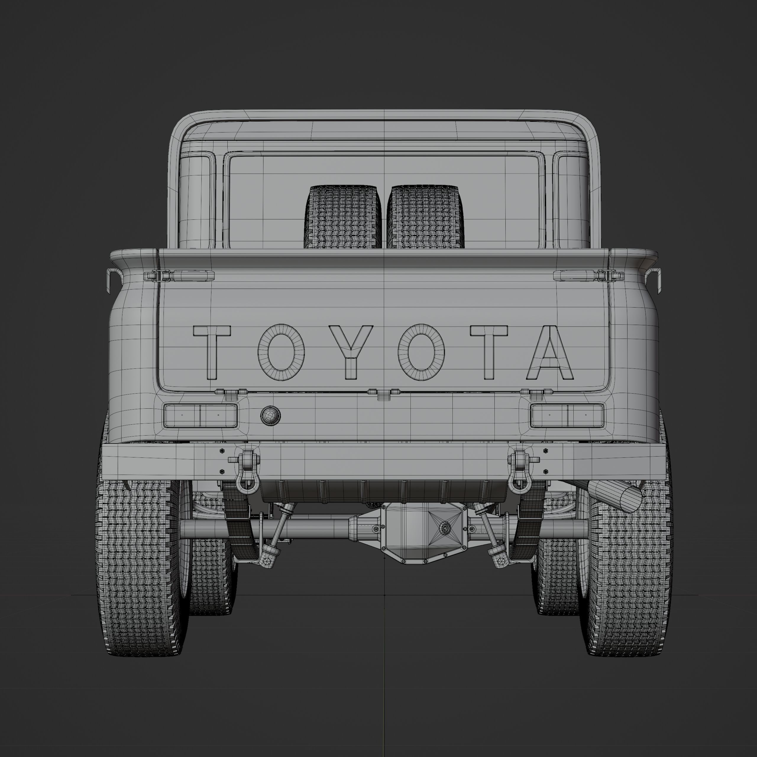 Toyota FJ45 Restomod Vintage Style 3D model_27