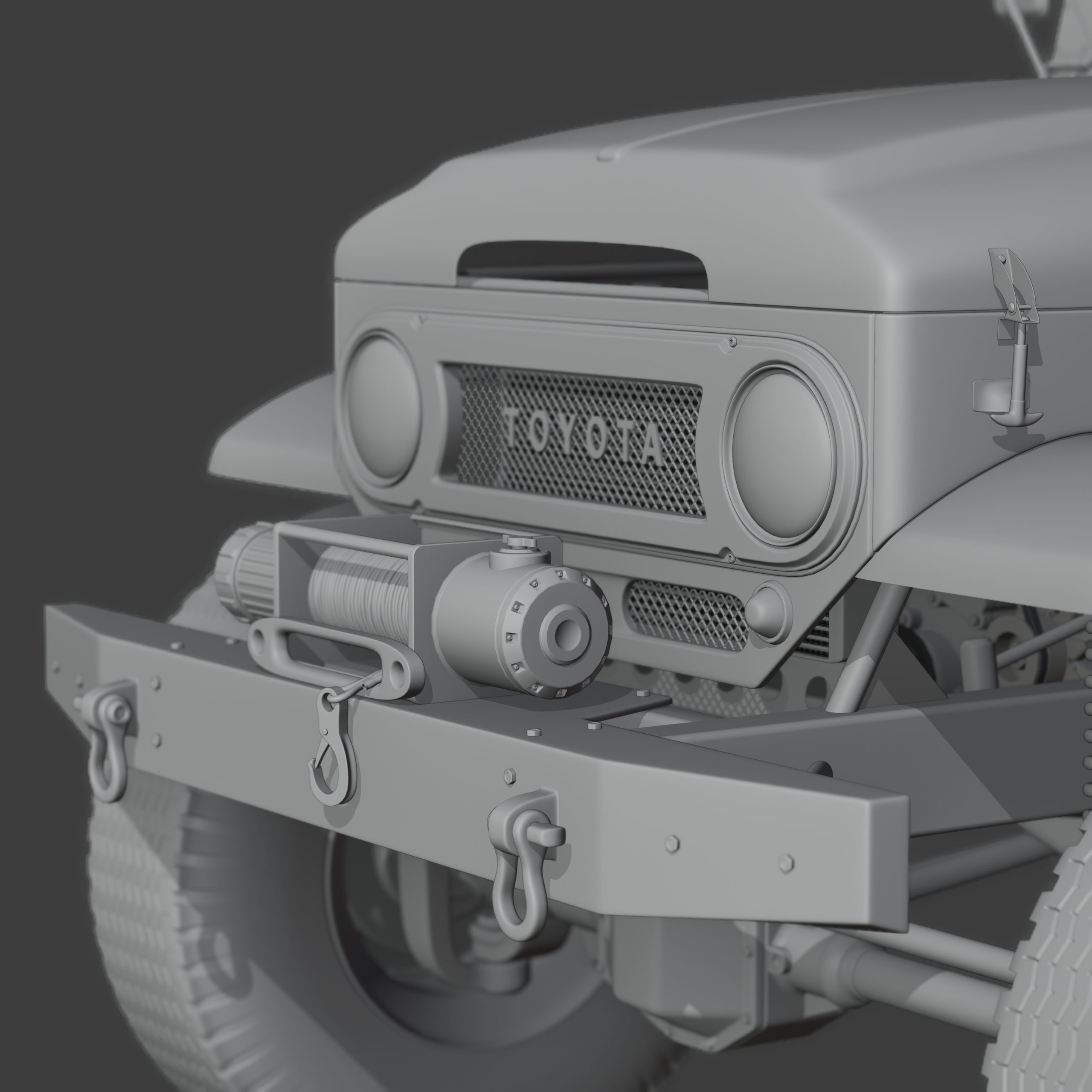 Toyota FJ45 Restomod Vintage Style 3D model_19