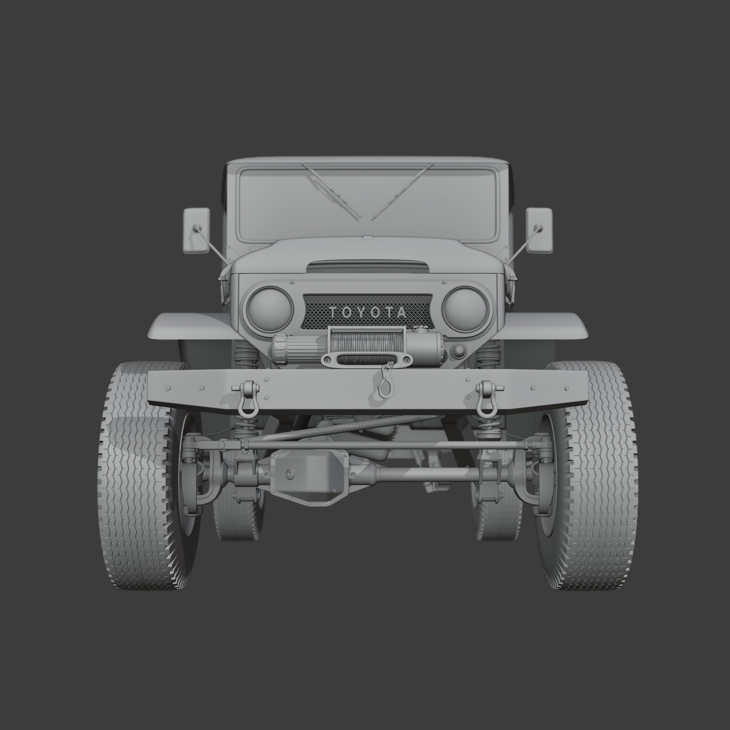 Toyota FJ45 Restomod Vintage Style 3D model_13
