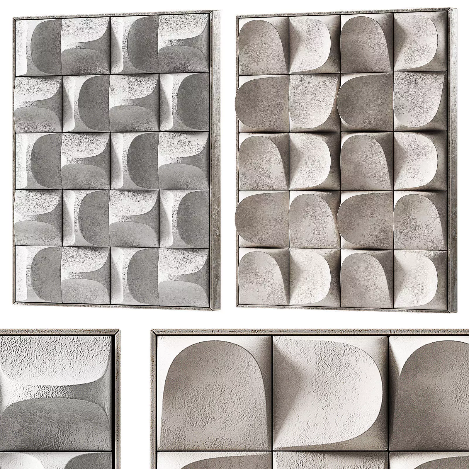 Wall art Geometry Modern minimalist interior decor 3D model_0