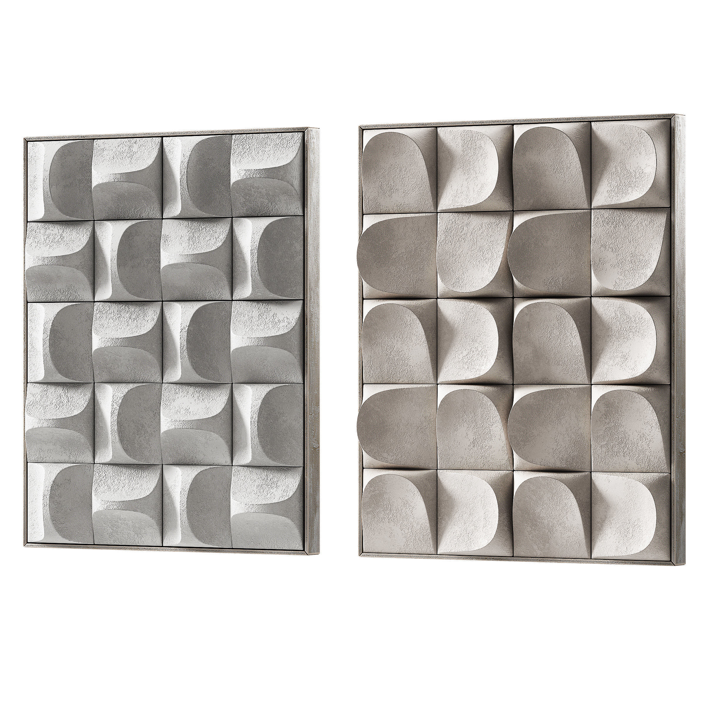 Wall art Geometry Modern minimalist interior decor 3D model_1