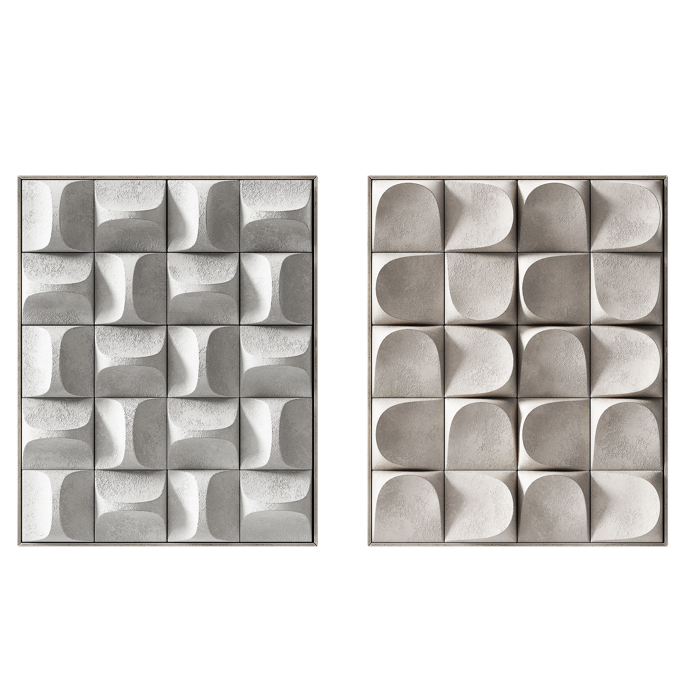 Wall art Geometry Modern minimalist interior decor 3D model_2