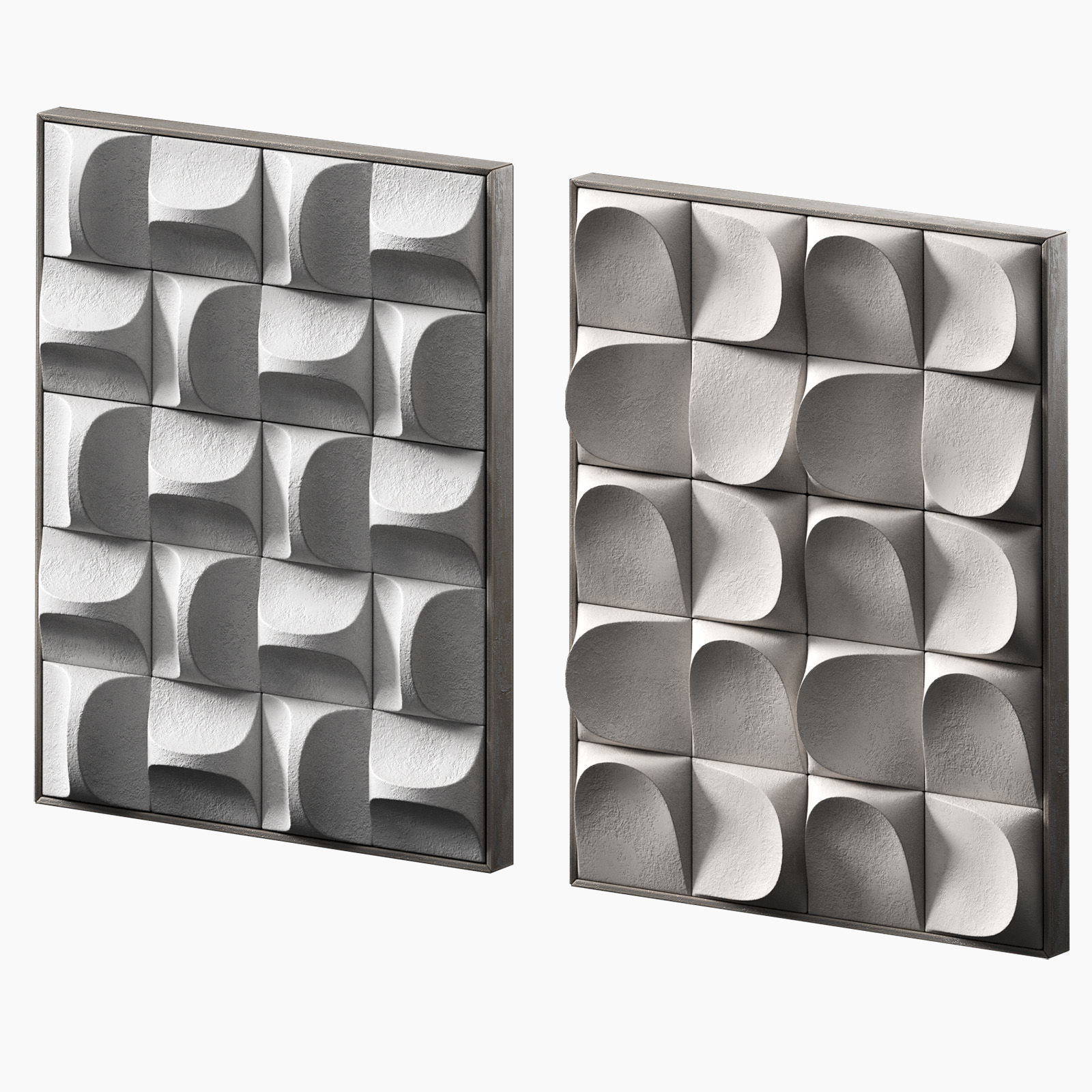 Wall art Geometry Modern minimalist interior decor 3D model_3