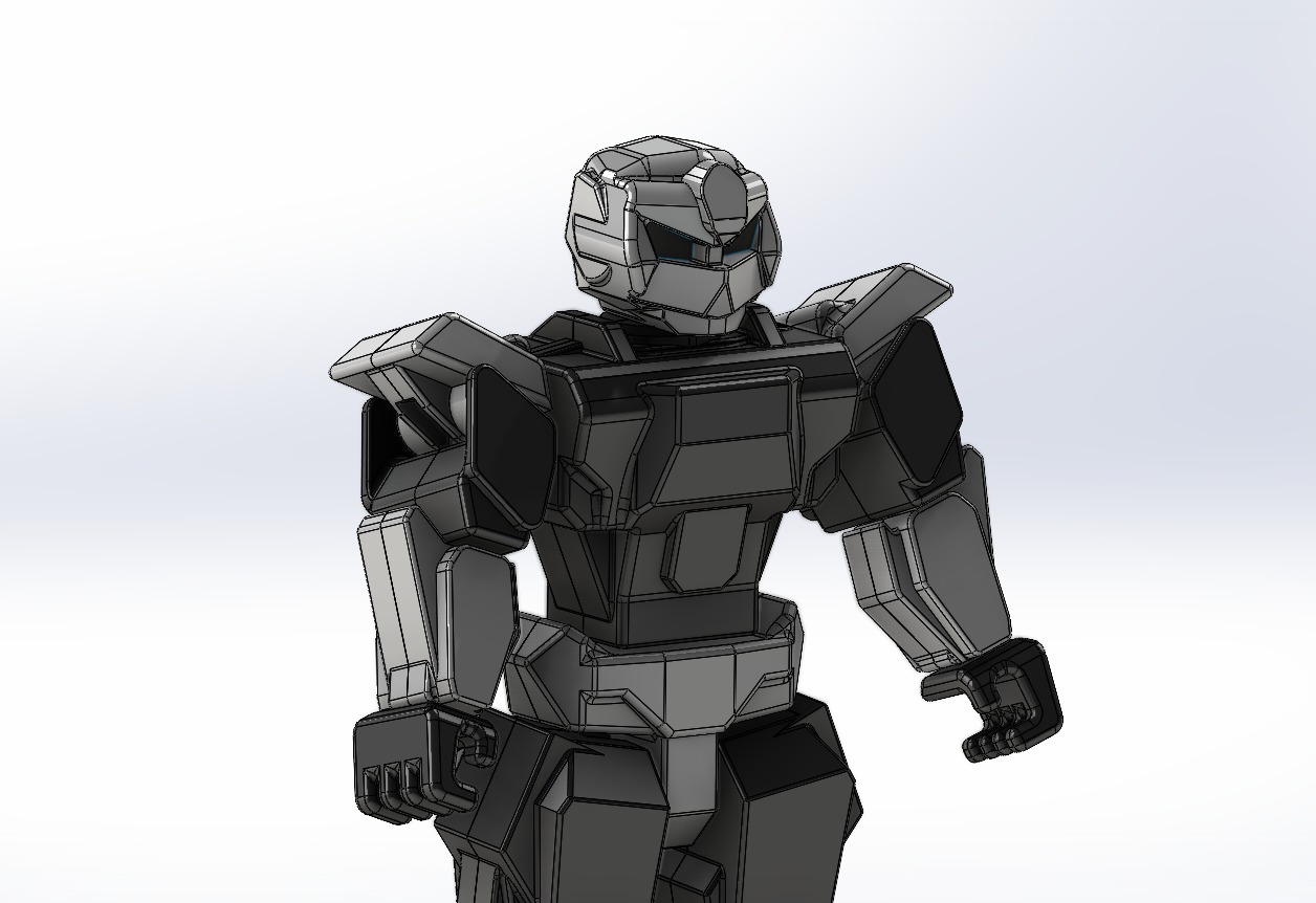 The robot model can flexibly move its joints 3D print model_4