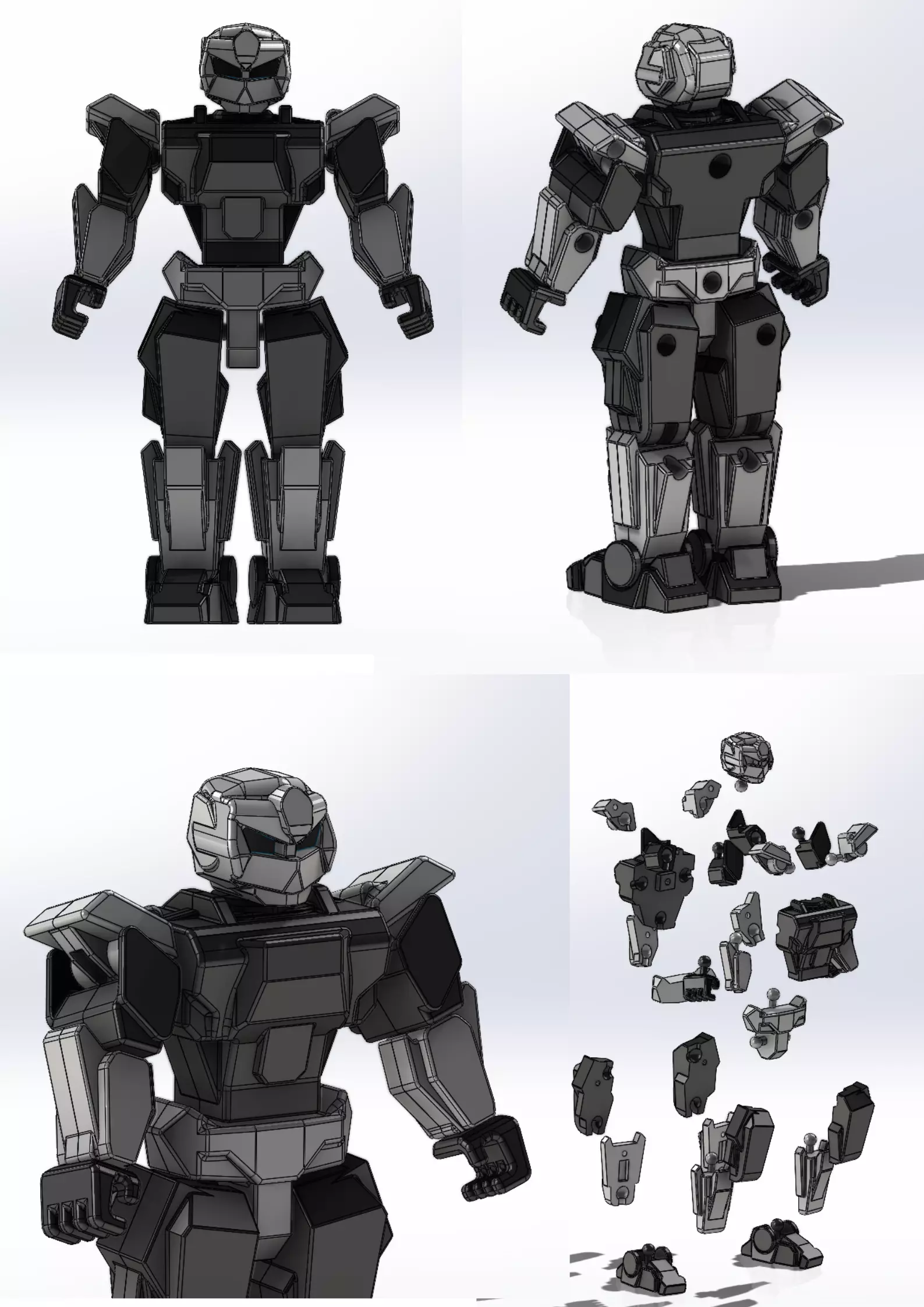 The robot model can flexibly move its joints 3D print model_0